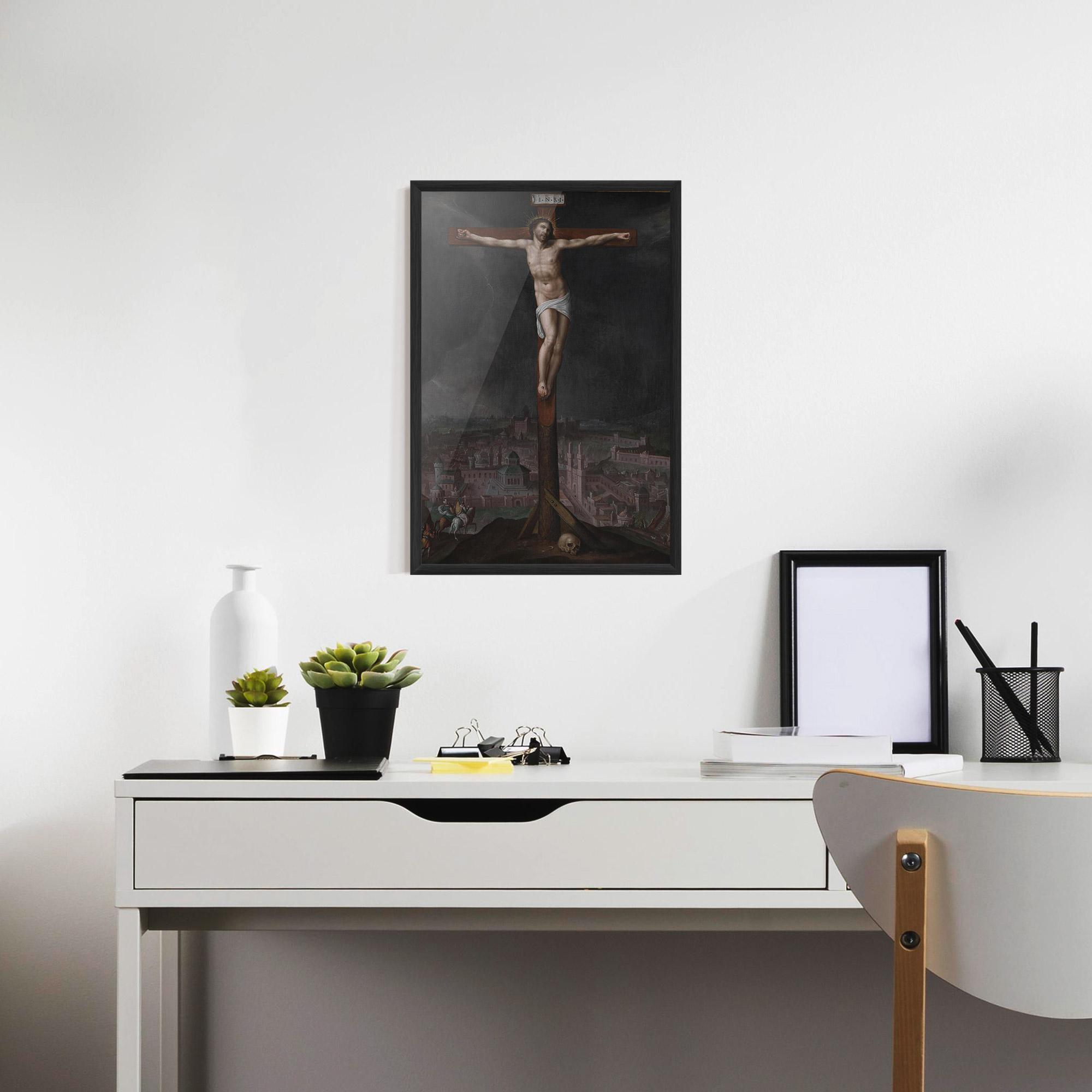 Poster Înrămat Dark Cloud Jesus mockup 7