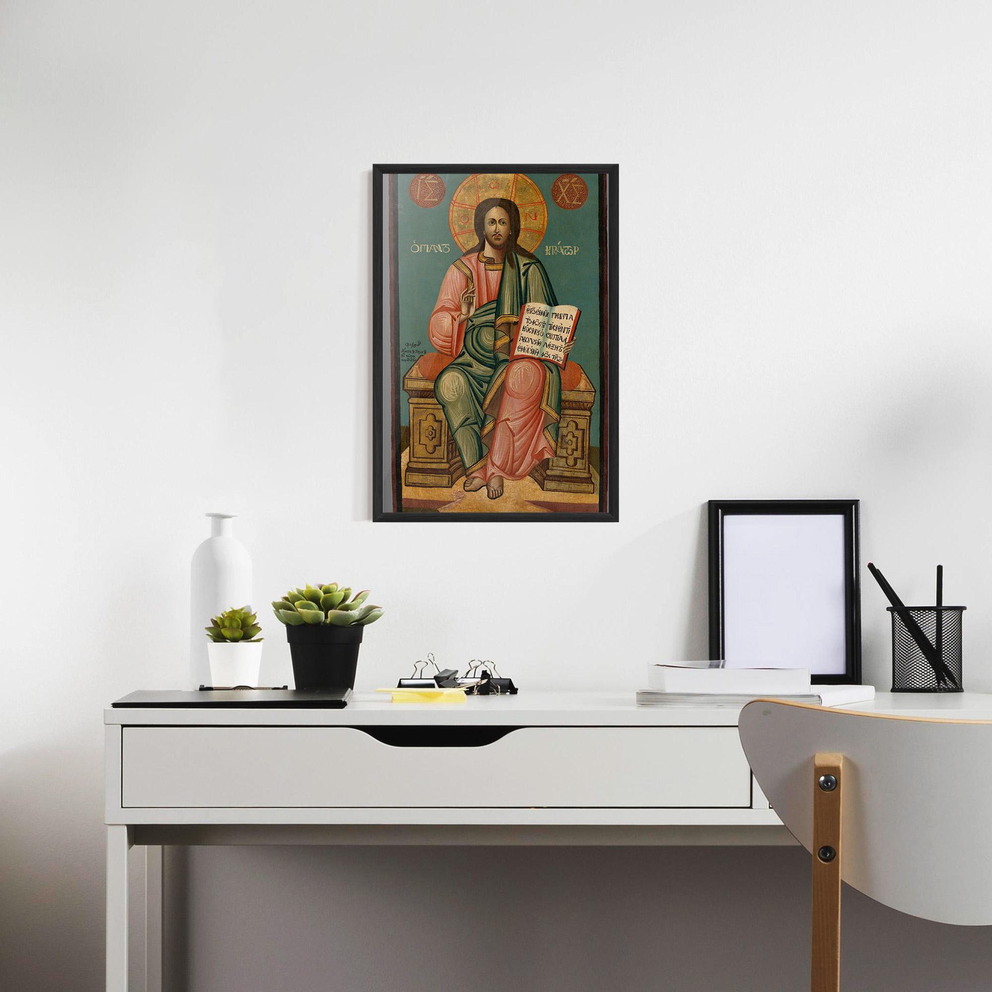 Poster Înrămat Religious Reading mockup 7