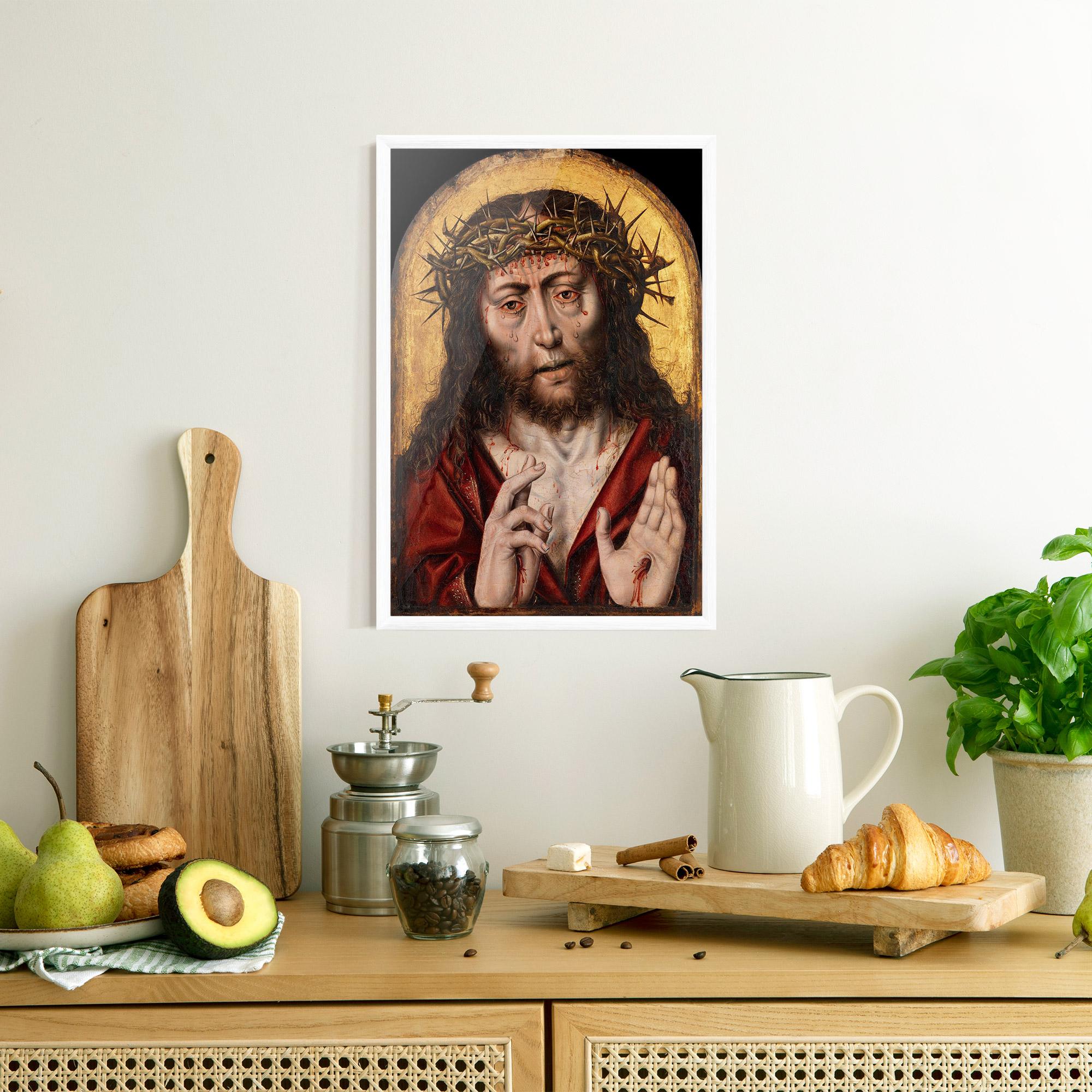 Poster Înrămat Blood Hand Jesus mockup 8