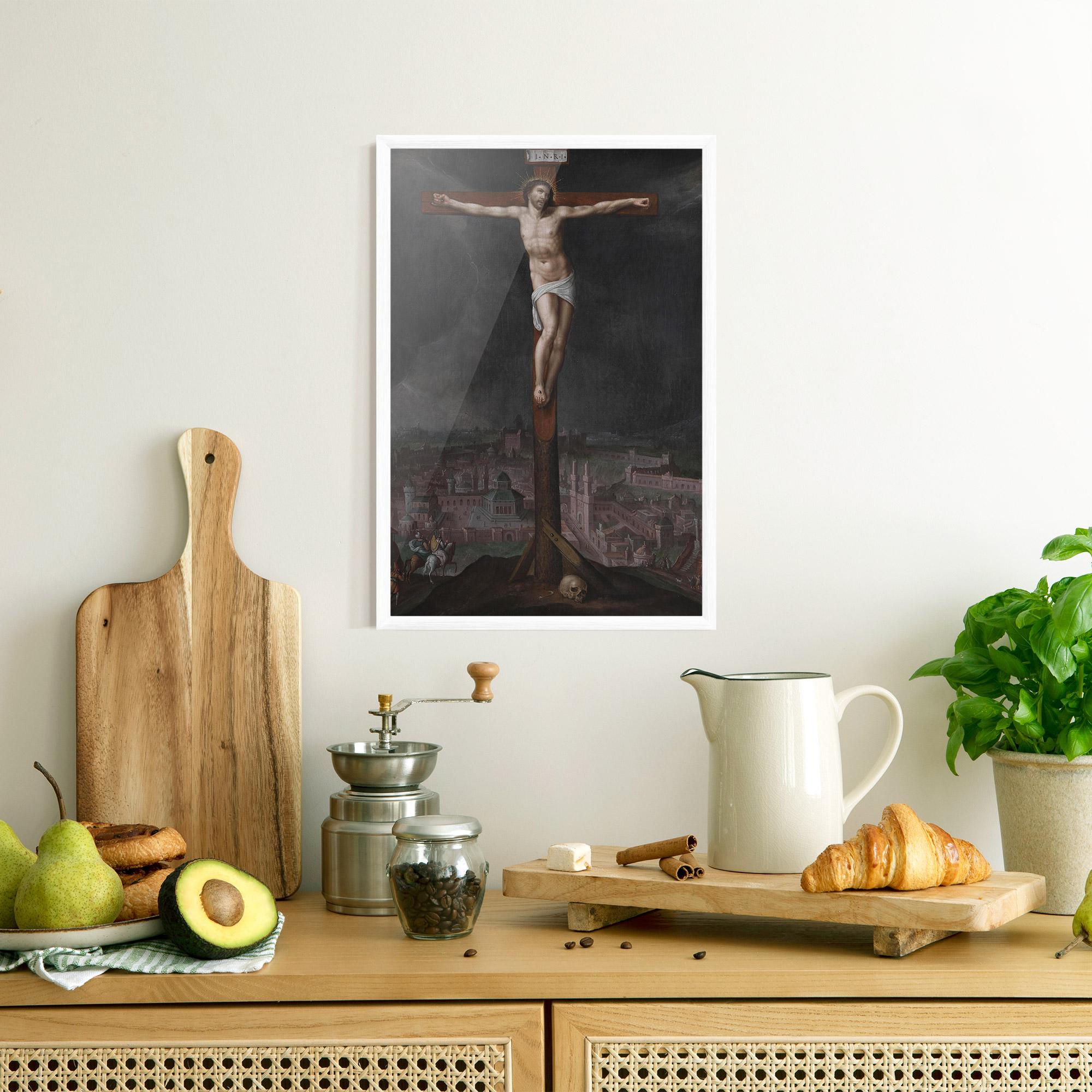 Poster Înrămat Dark Cloud Jesus mockup 8