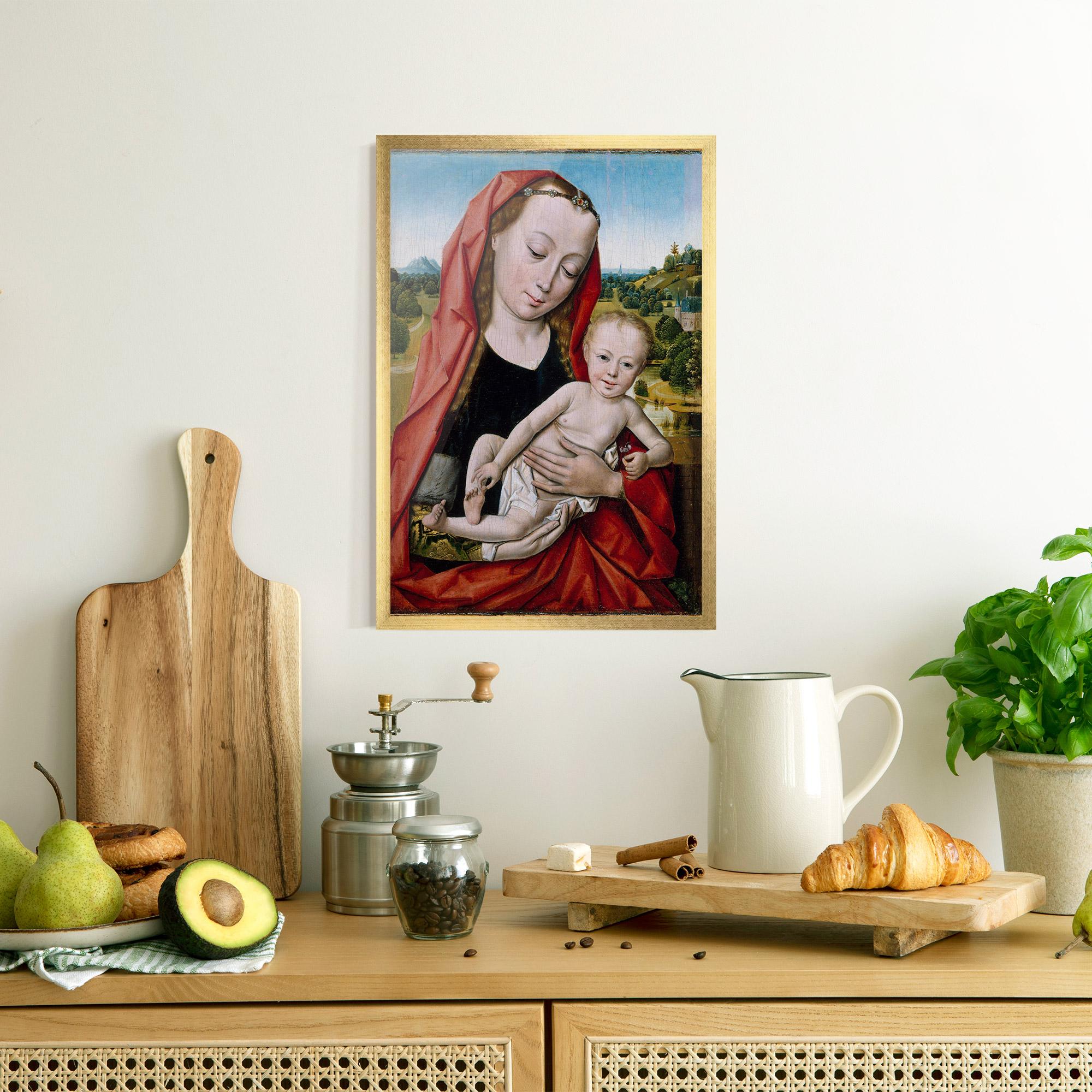 Poster Înrămat Little Religious Baby mockup 8