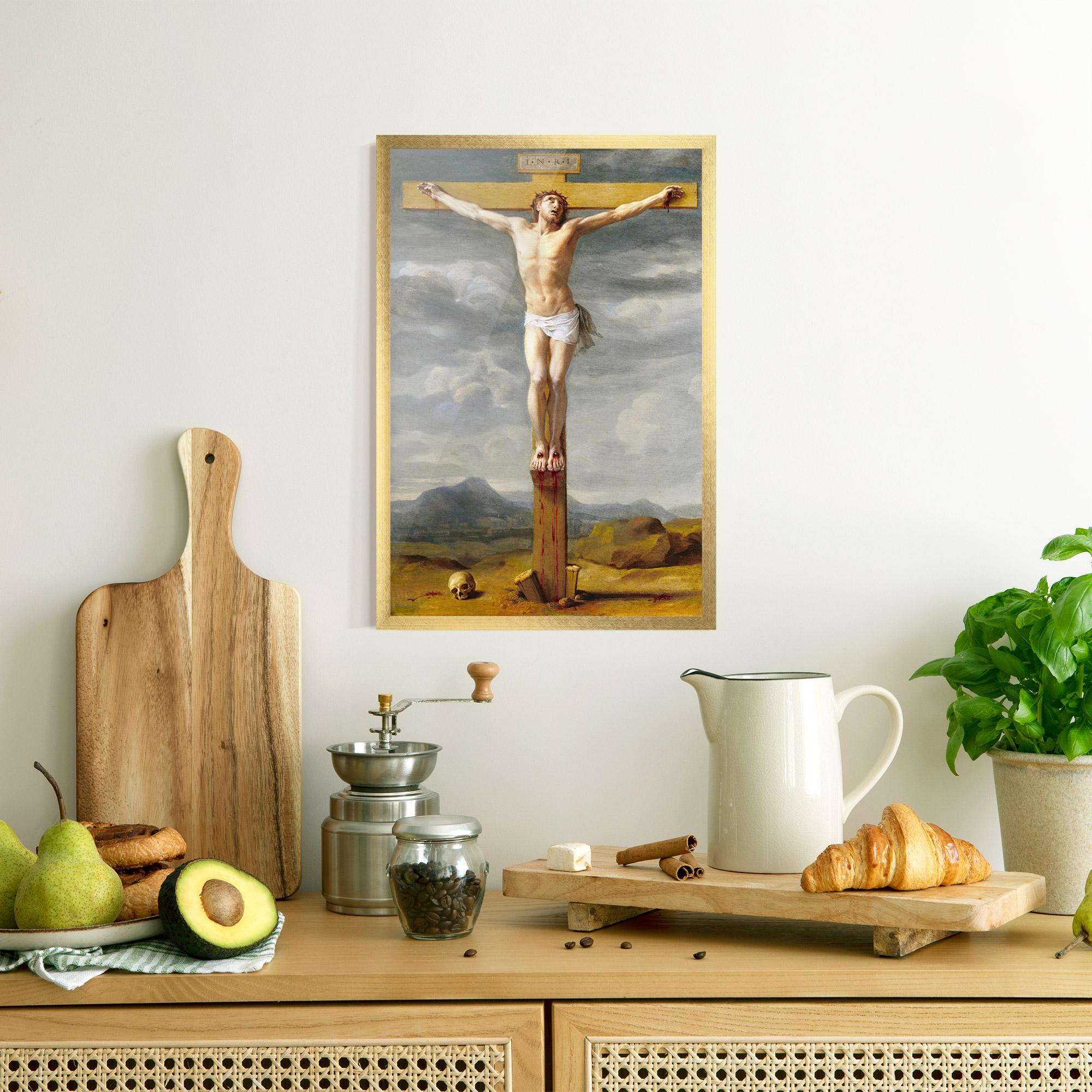 Poster Înrămat Yellow Cross mockup 8