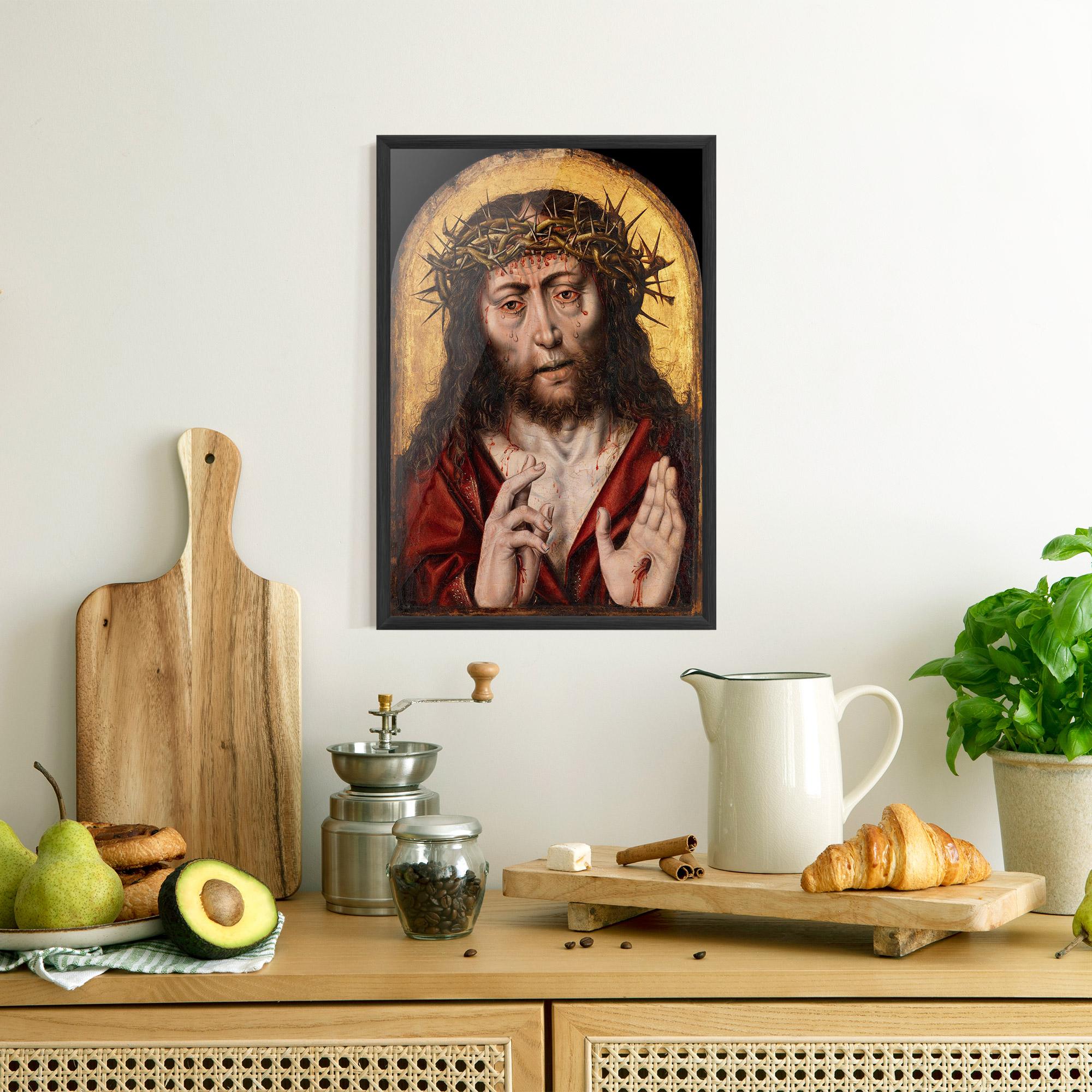 Poster Înrămat Blood Hand Jesus mockup 8