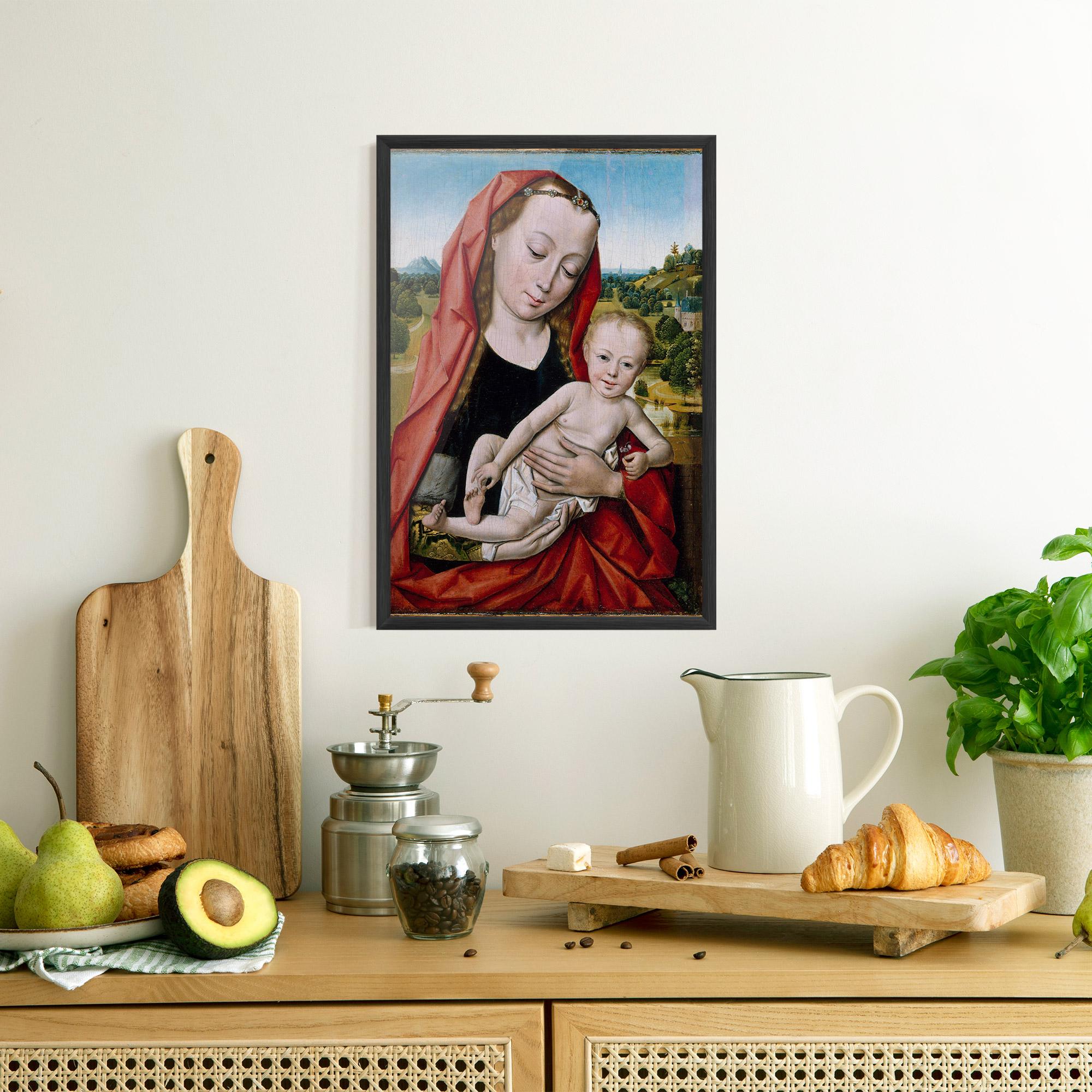 Poster Înrămat Little Religious Baby mockup 8