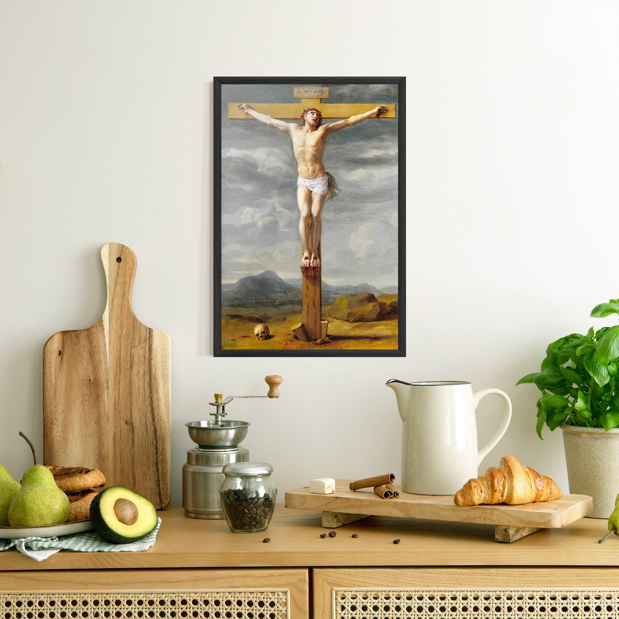 Poster Înrămat Yellow Cross mockup 8