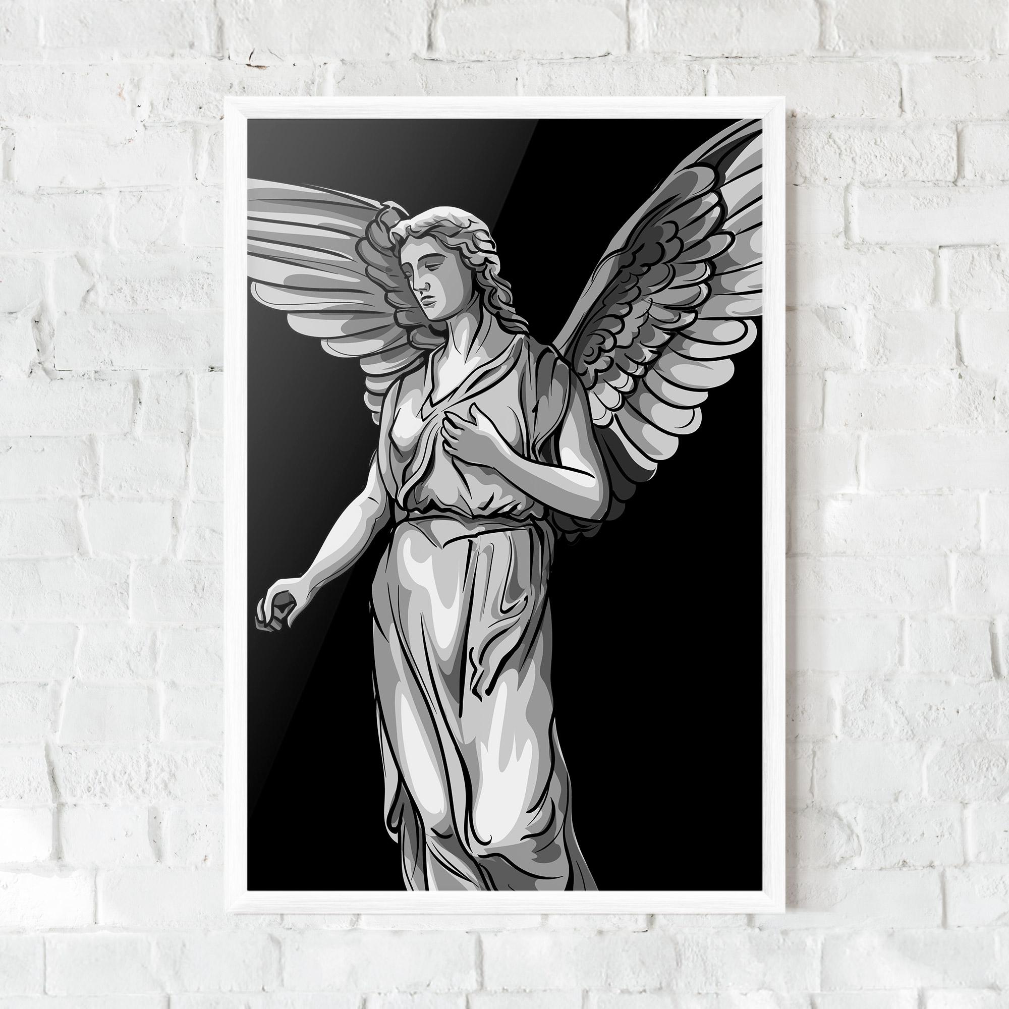 Poster Înrămat Angel Hand mockup 0