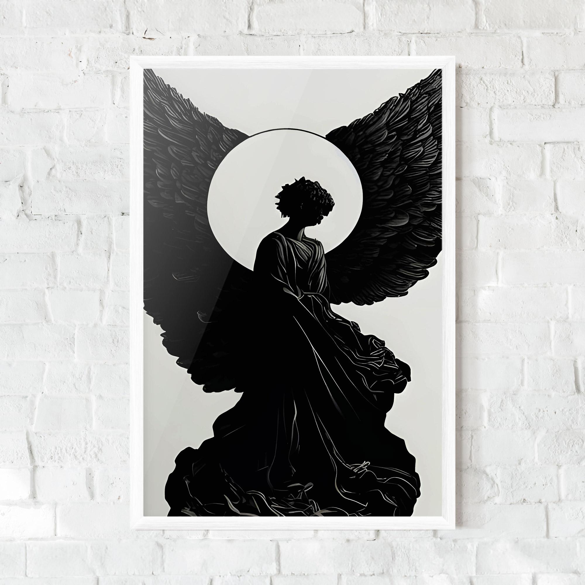 Poster Înrămat Angel Shilouette mockup 0