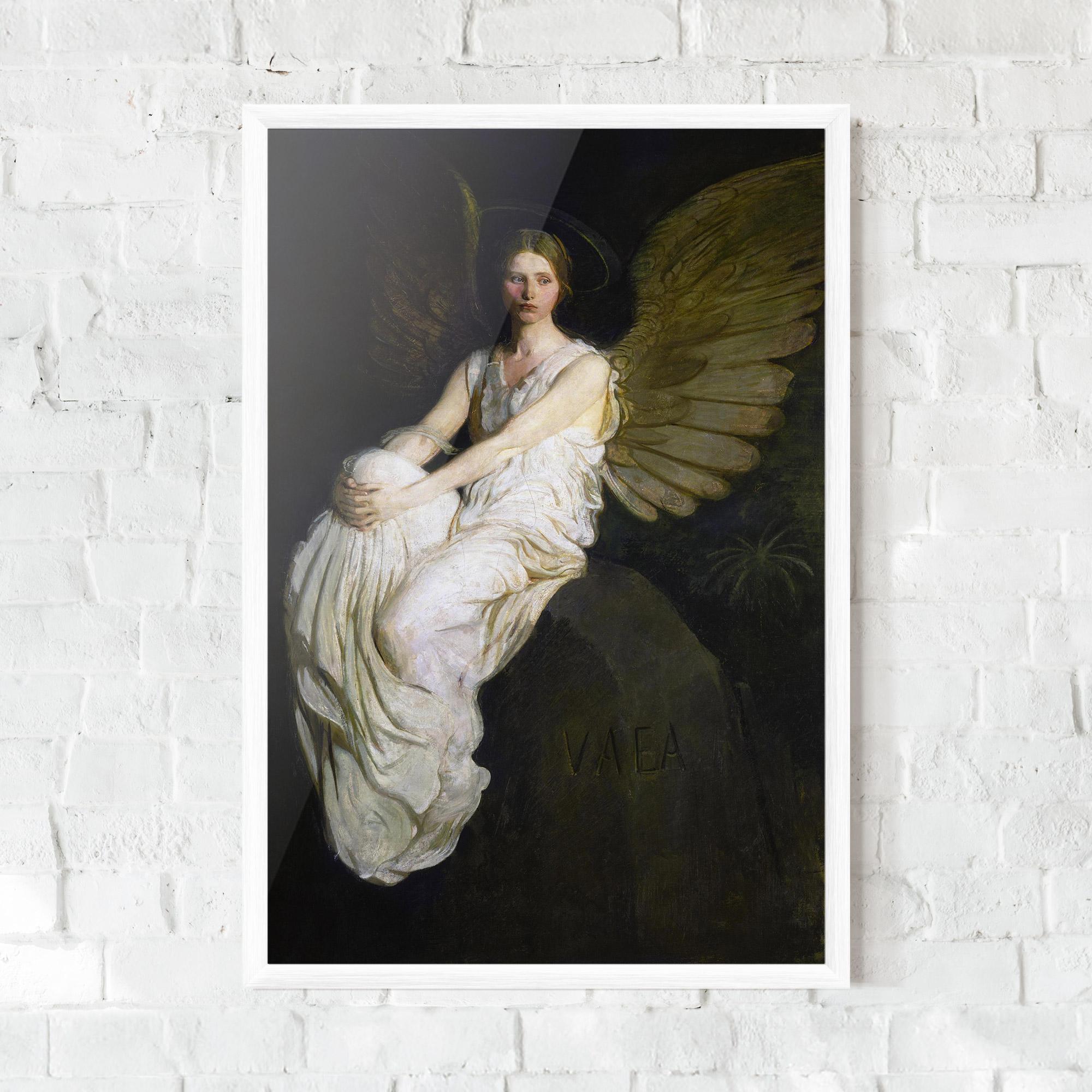 Poster Înrămat Angel Thinking mockup 0