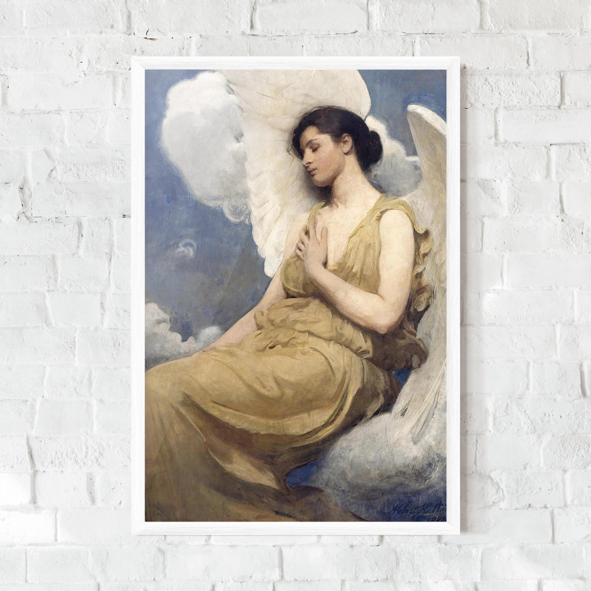 Poster Înrămat Angel Woman Painting mockup 0
