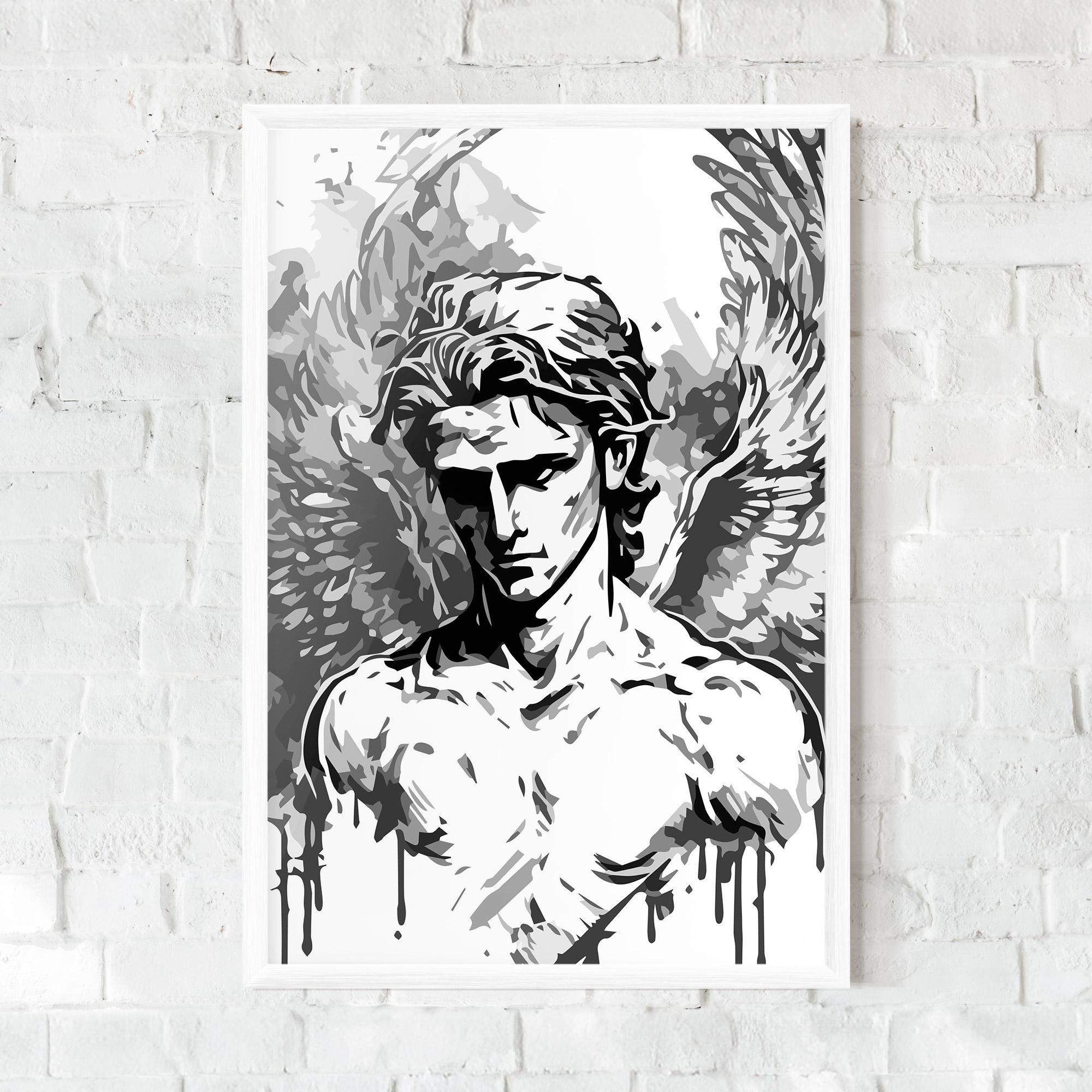 Poster Înrămat Beautiful Angel mockup 0