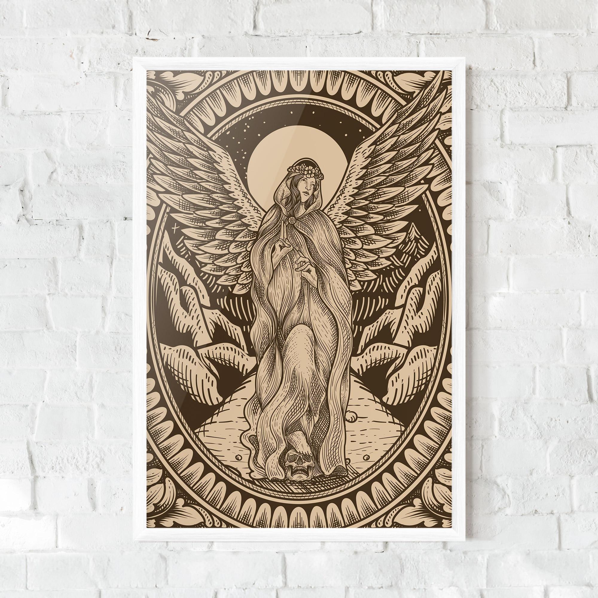 Poster Înrămat Cream Angel mockup 0