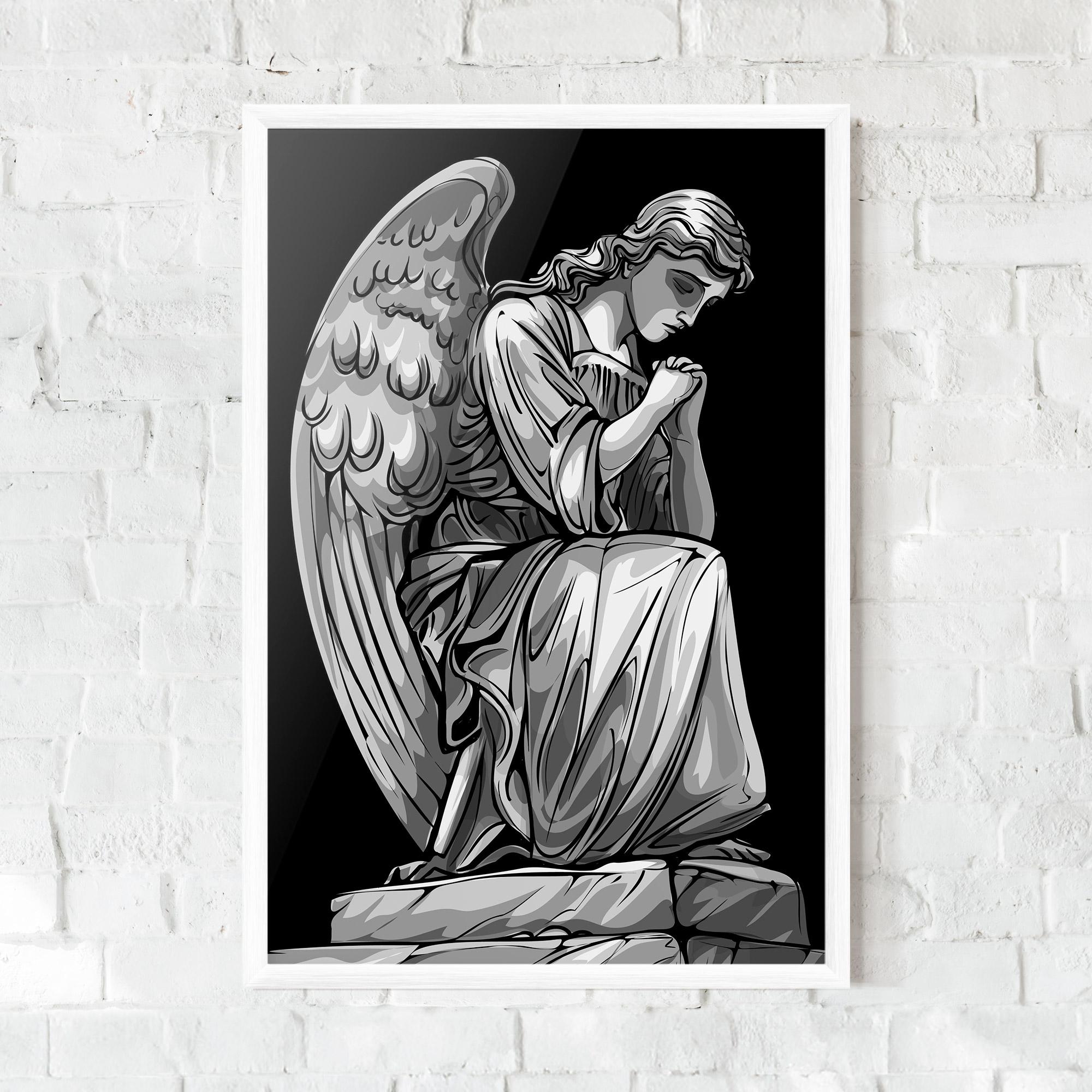 Poster Înrămat Pray Angel mockup 0