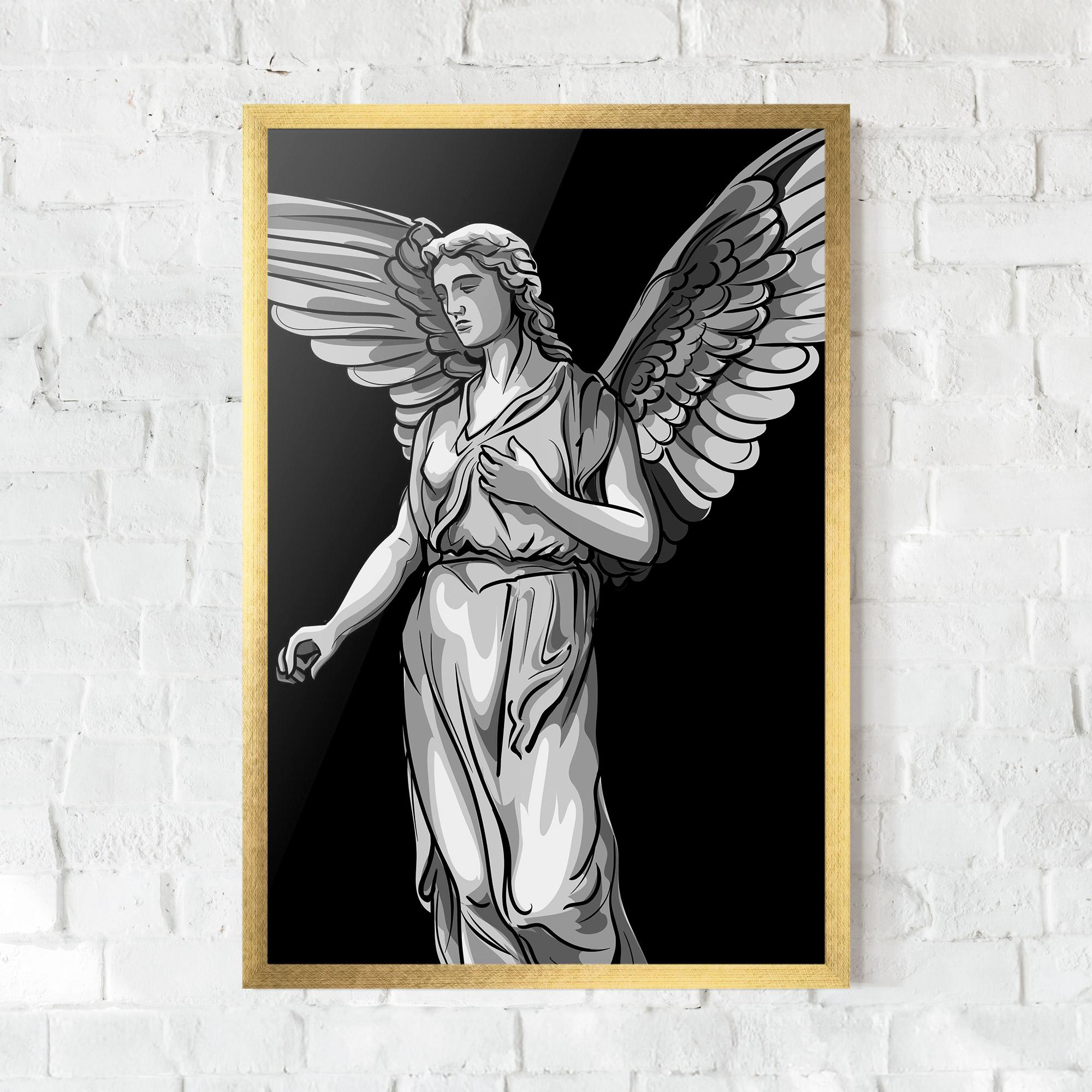 Poster Înrămat Angel Hand mockup 0