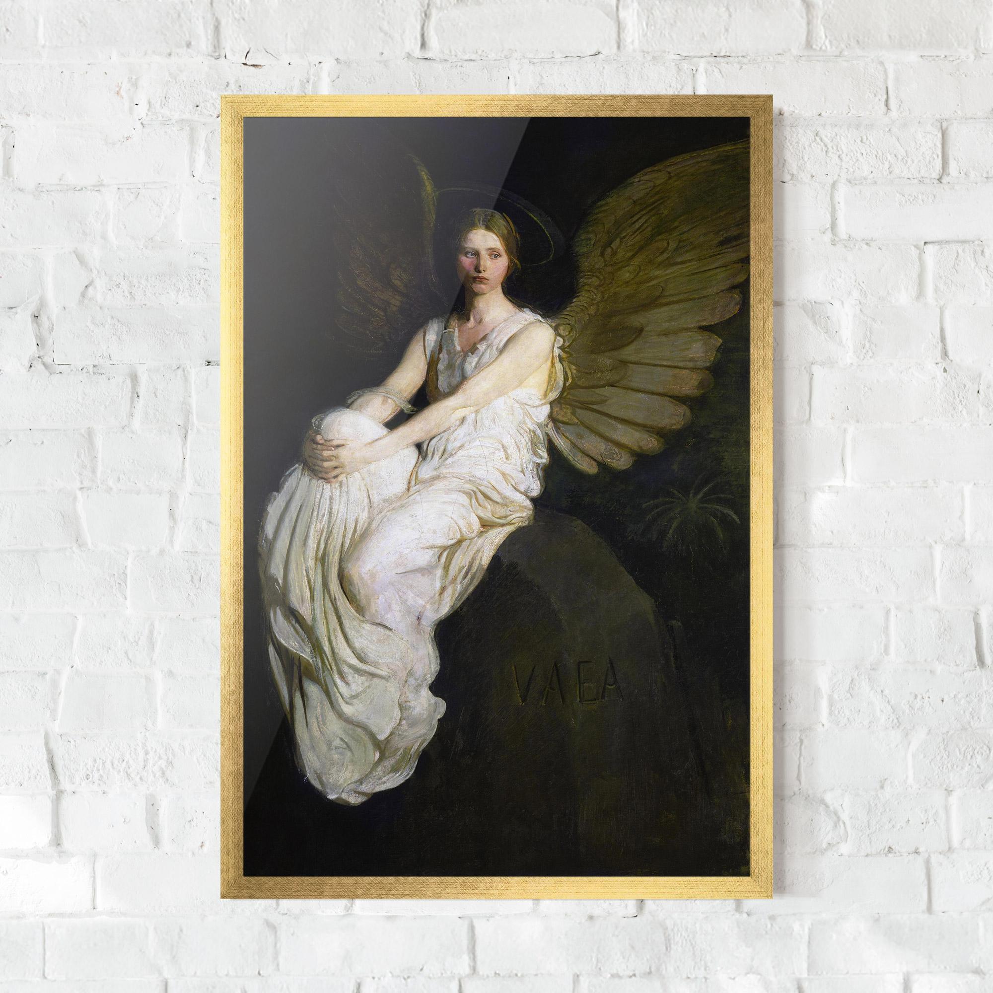 Poster Înrămat Angel Thinking mockup 0