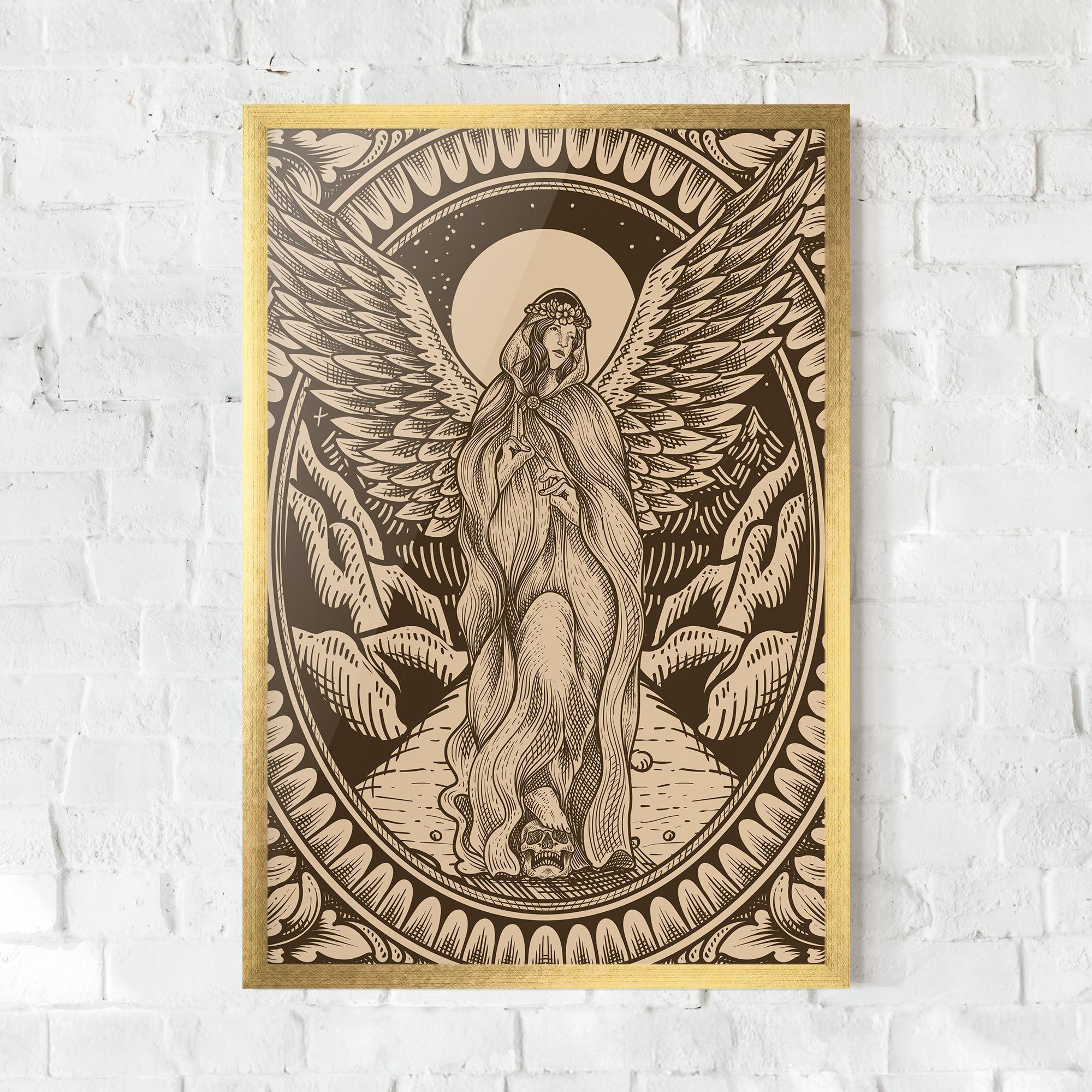 Poster Înrămat Cream Angel mockup 0