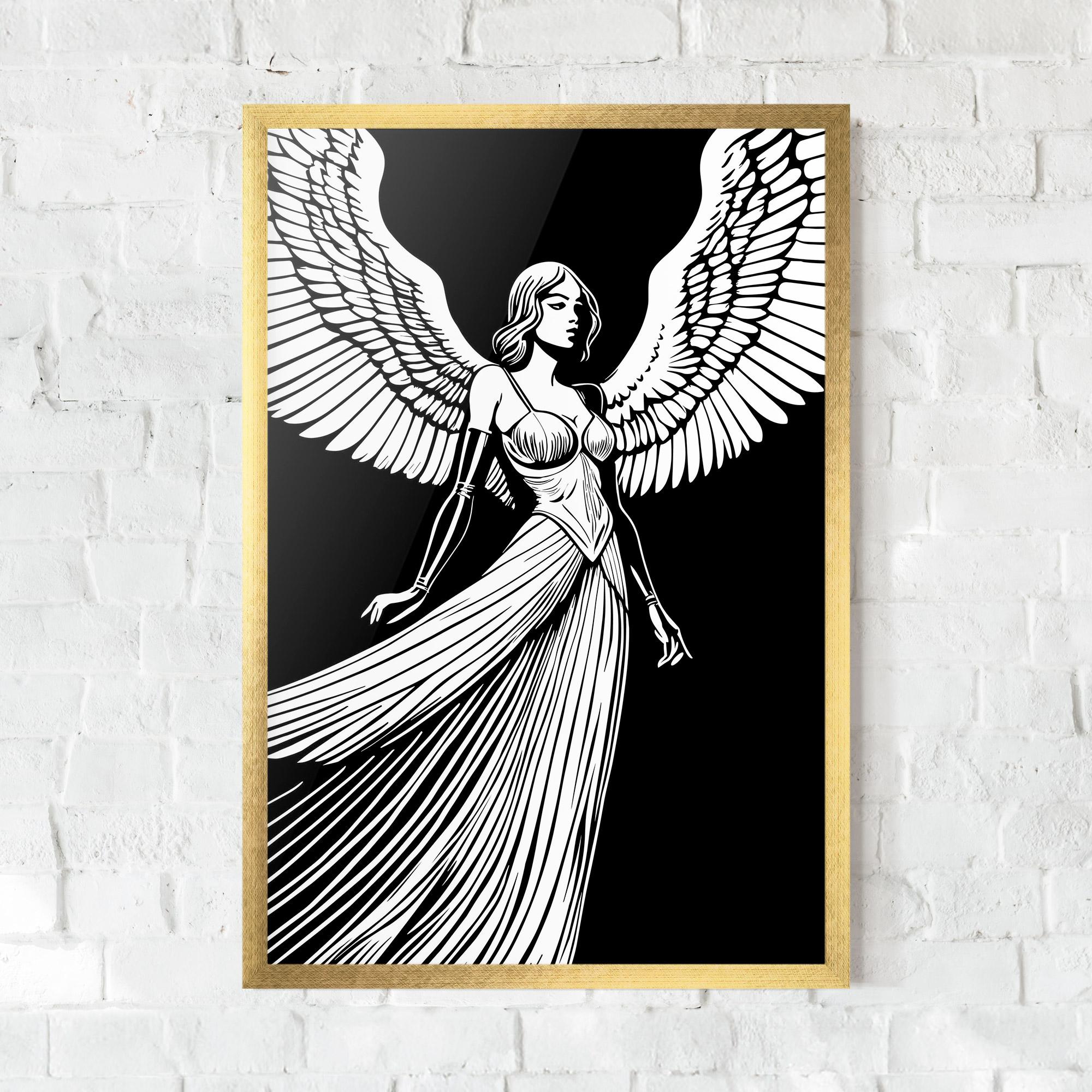 Poster Înrămat Pretty Angel mockup 0