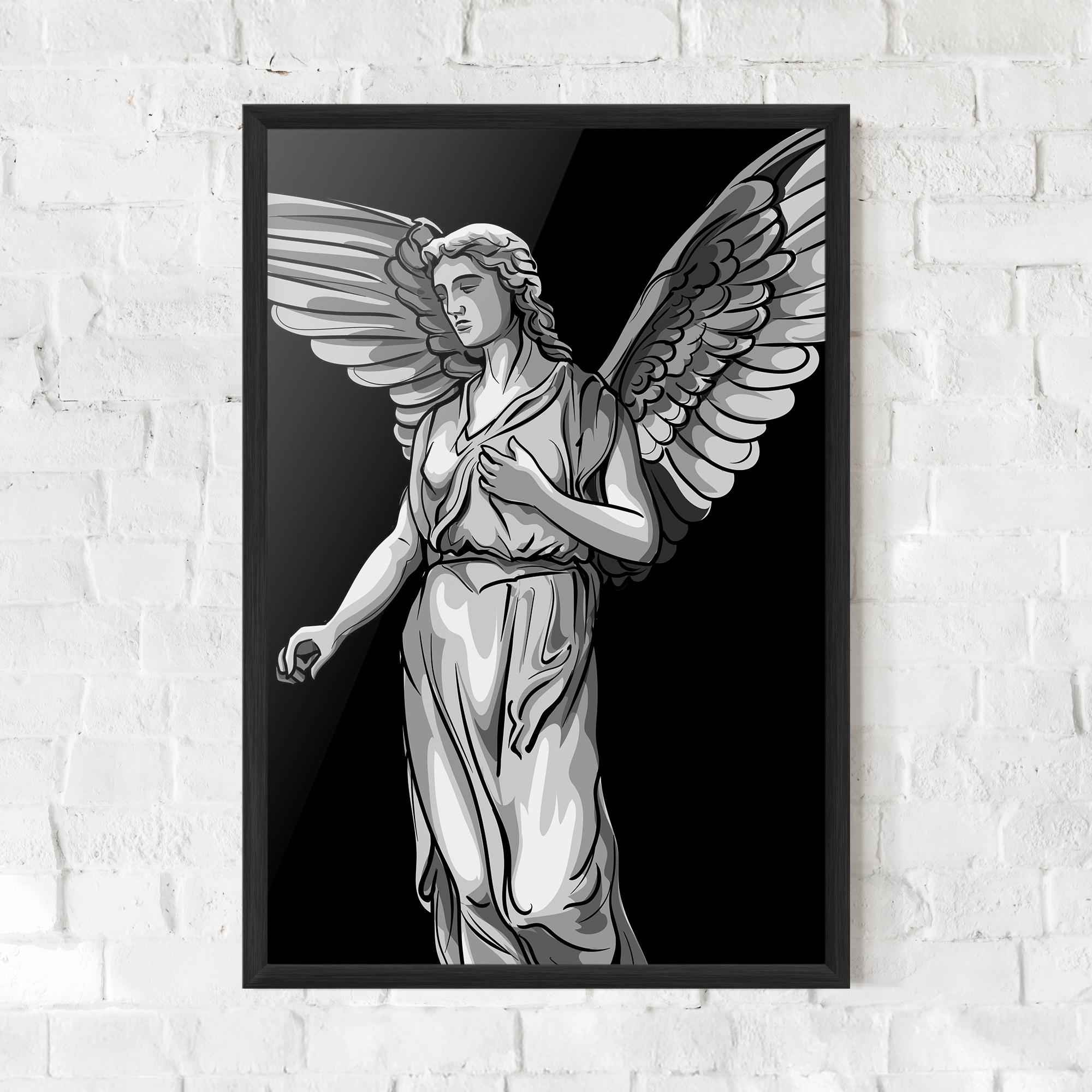 Poster Înrămat Angel Hand mockup 0