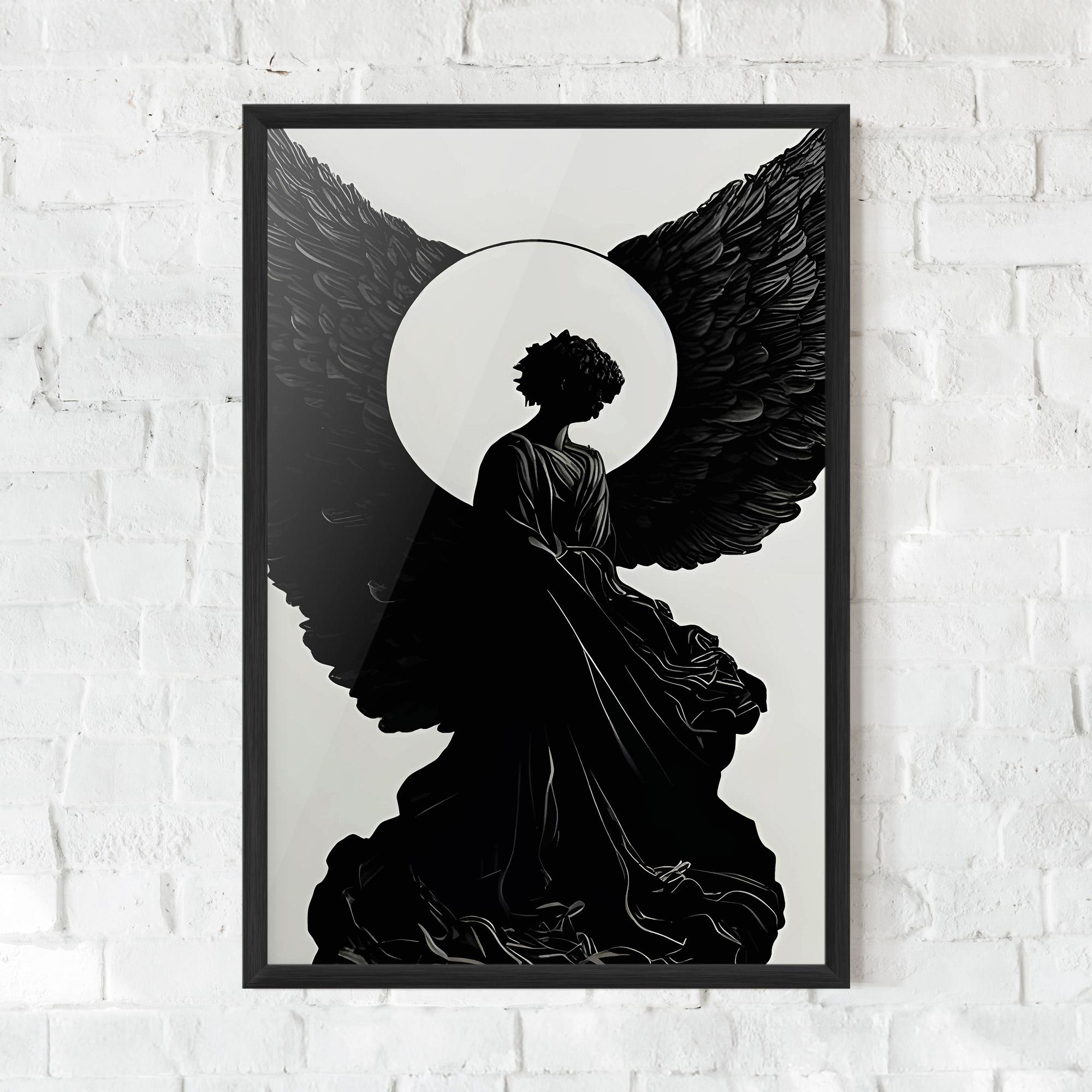 Poster Înrămat Angel Shilouette mockup 0