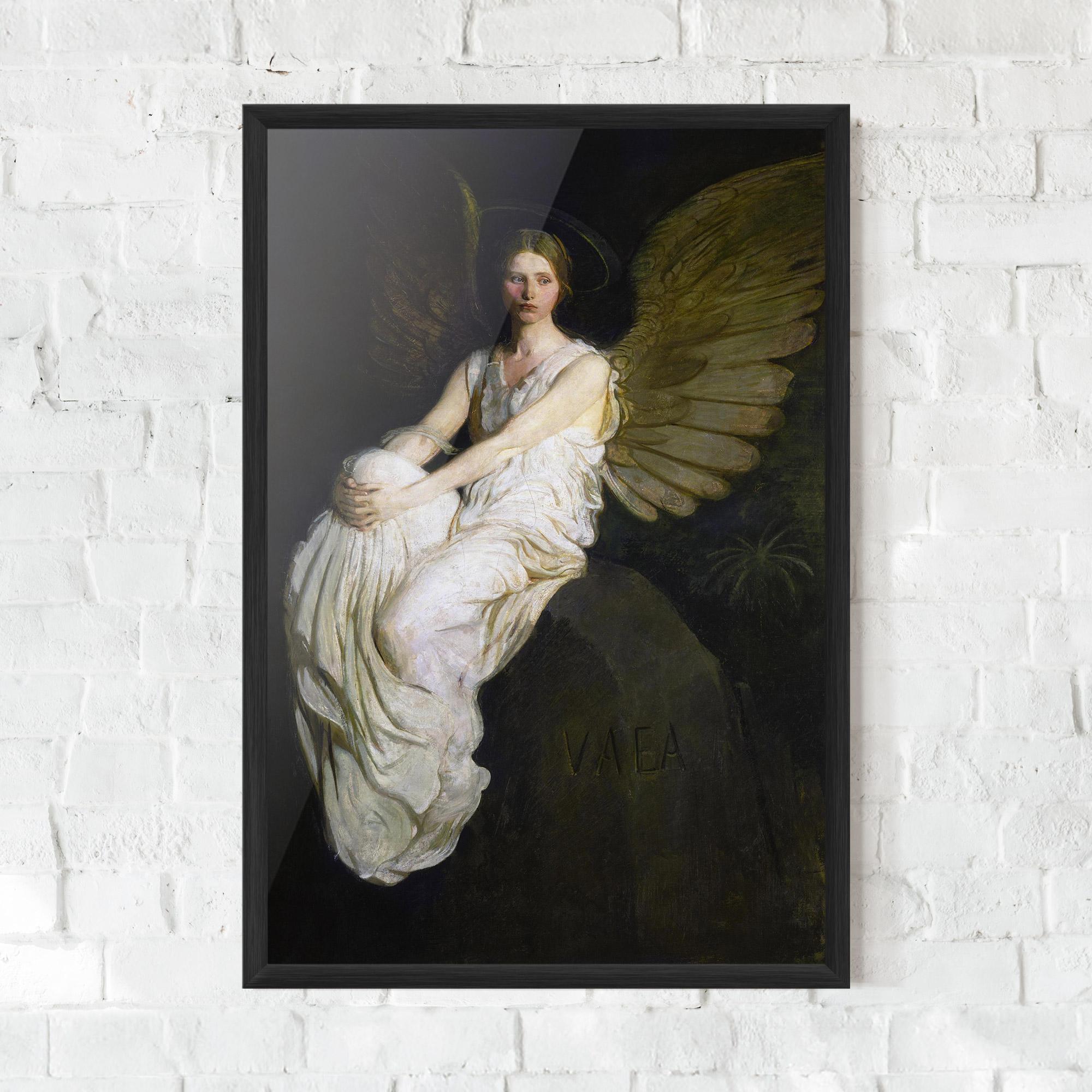 Poster Înrămat Angel Thinking mockup 0