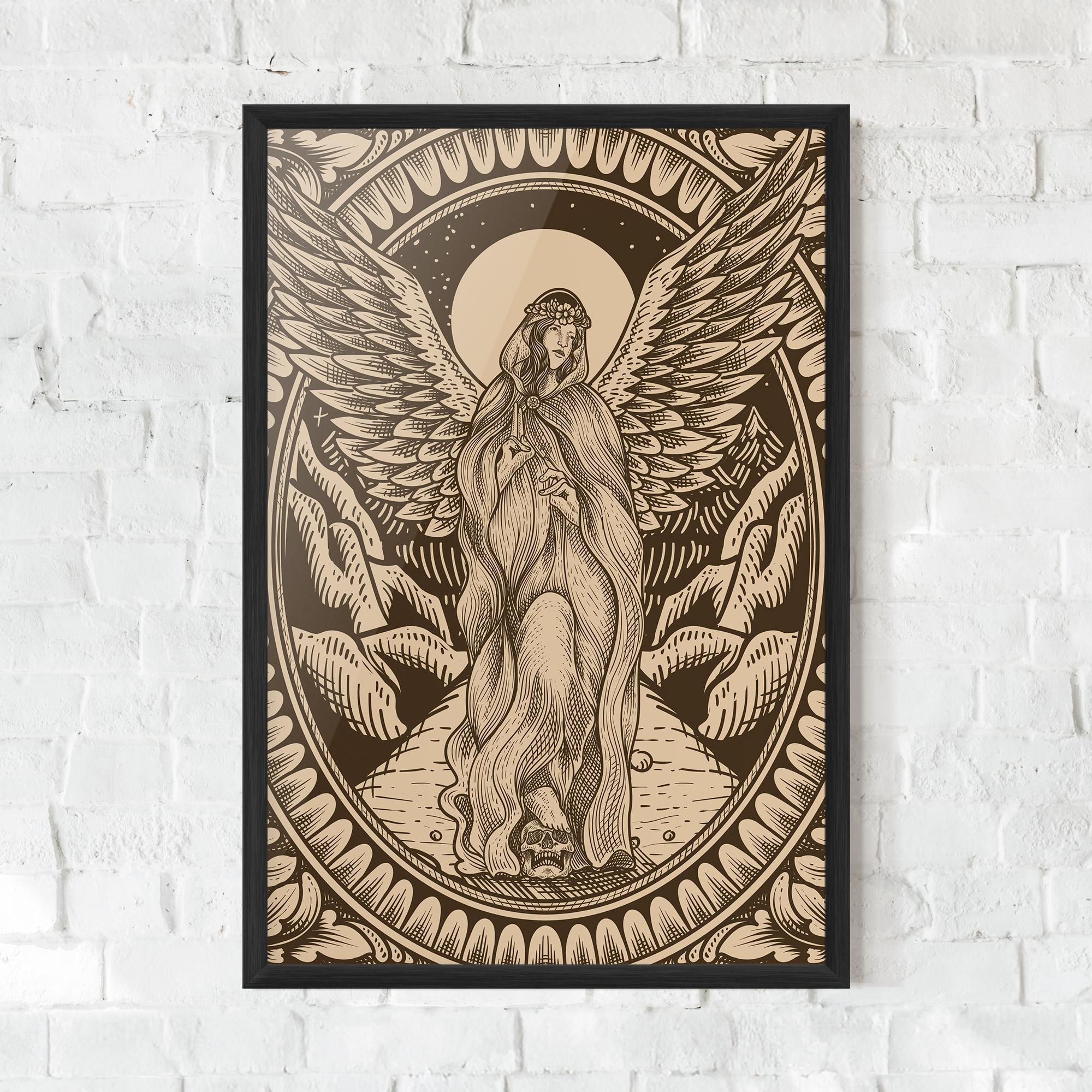 Poster Înrămat Cream Angel mockup 0