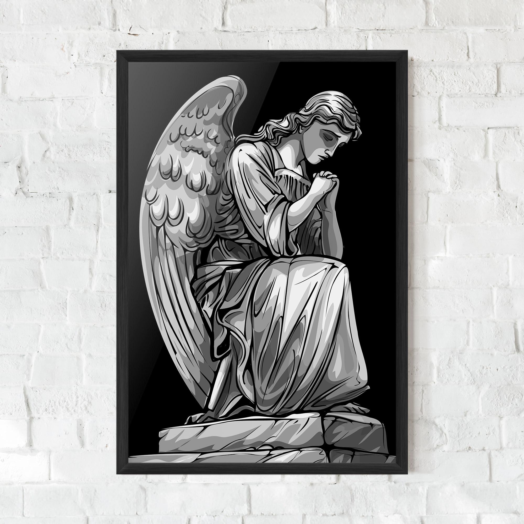 Poster Înrămat Pray Angel mockup 0
