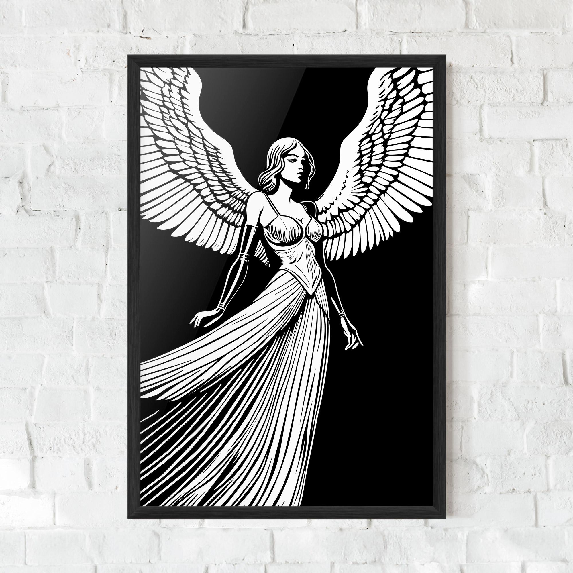 Poster Înrămat Pretty Angel mockup 0
