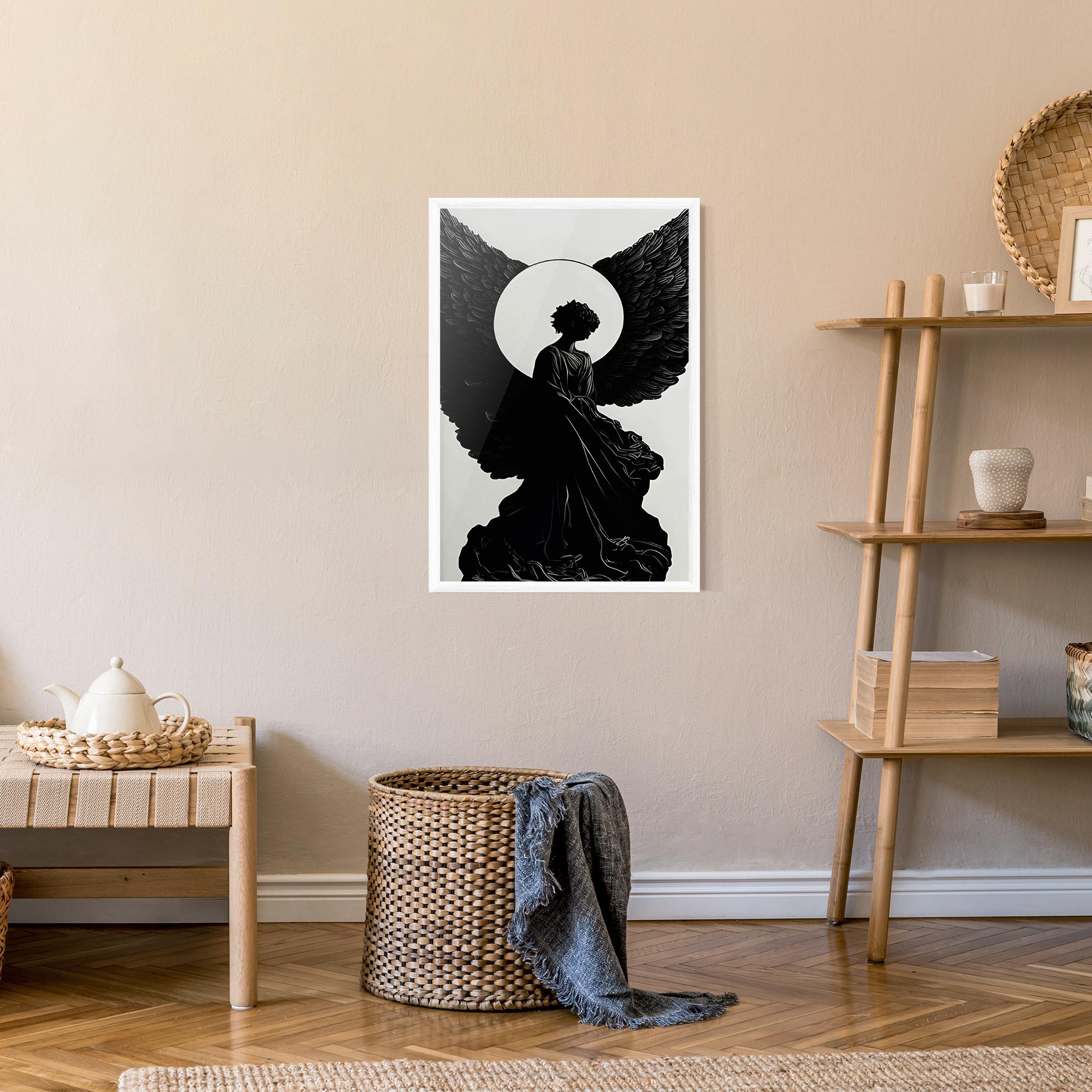 Poster Înrămat Angel Shilouette mockup 9