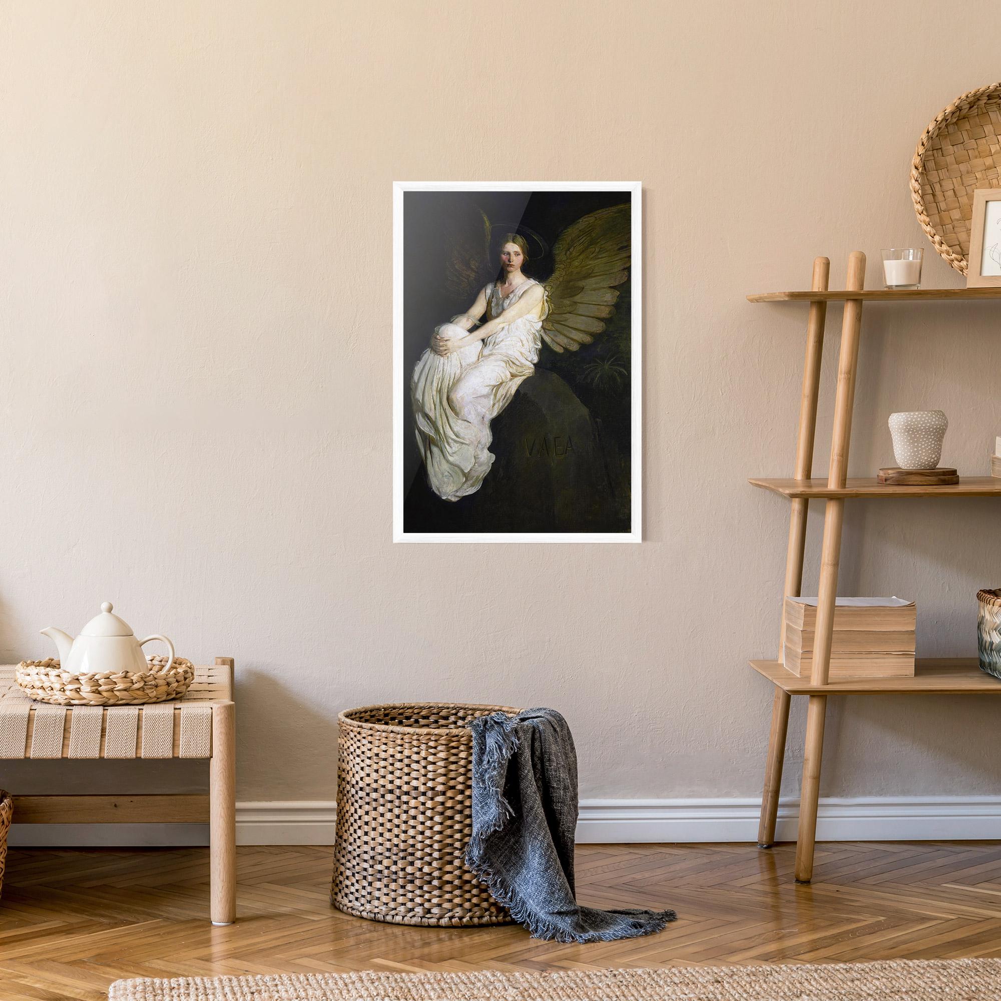 Poster Înrămat Angel Thinking mockup 9