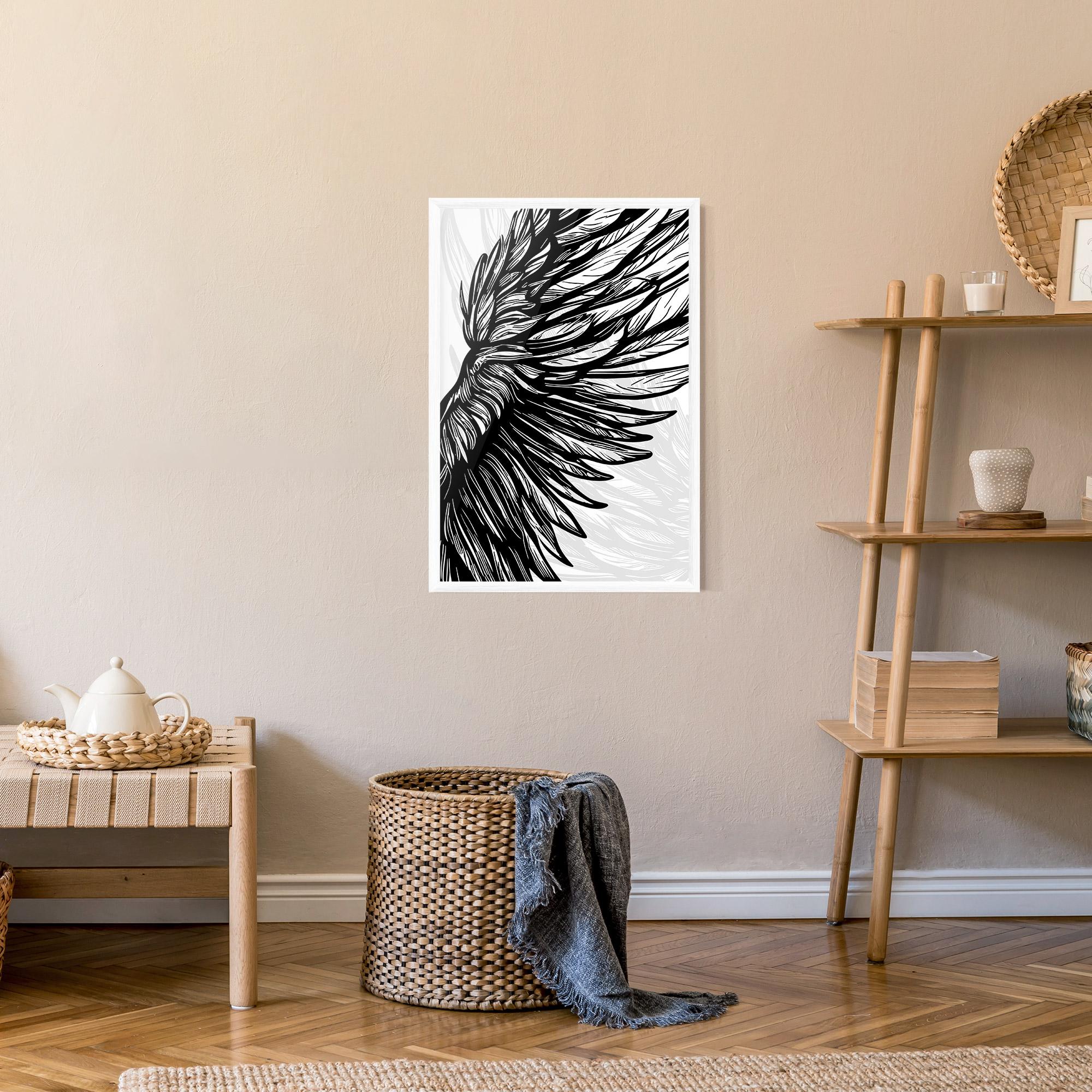 Poster Înrămat Wing Line mockup 9