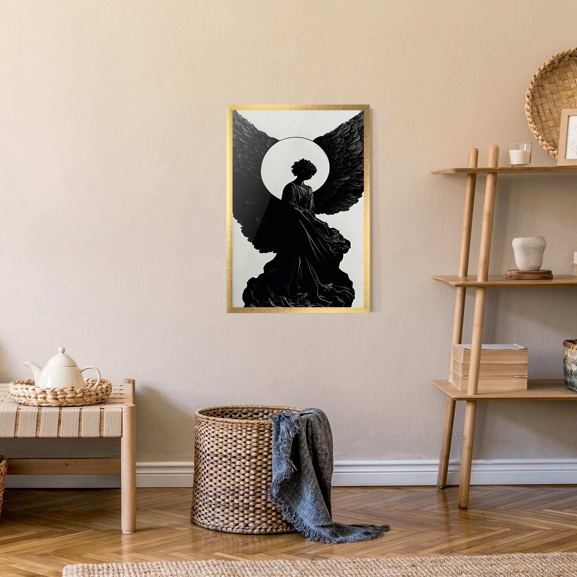 Poster Înrămat Angel Shilouette mockup 9