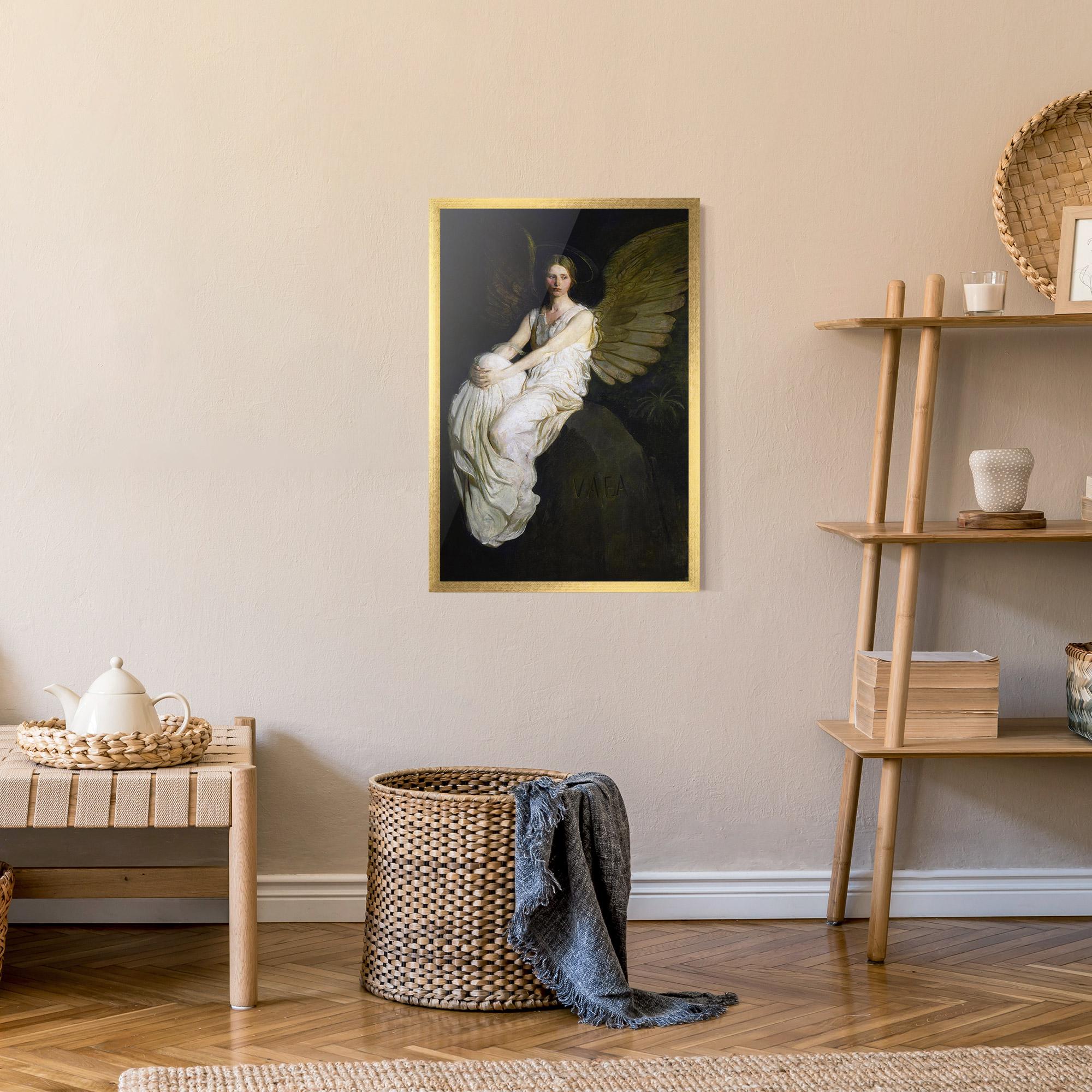 Poster Înrămat Angel Thinking mockup 9