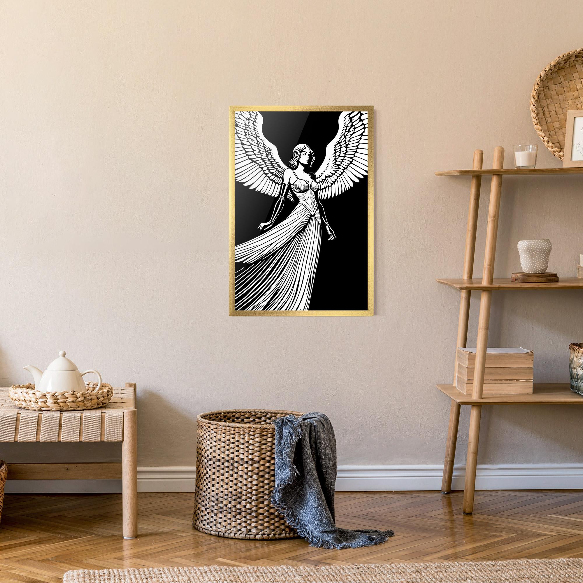 Poster Înrămat Pretty Angel mockup 9