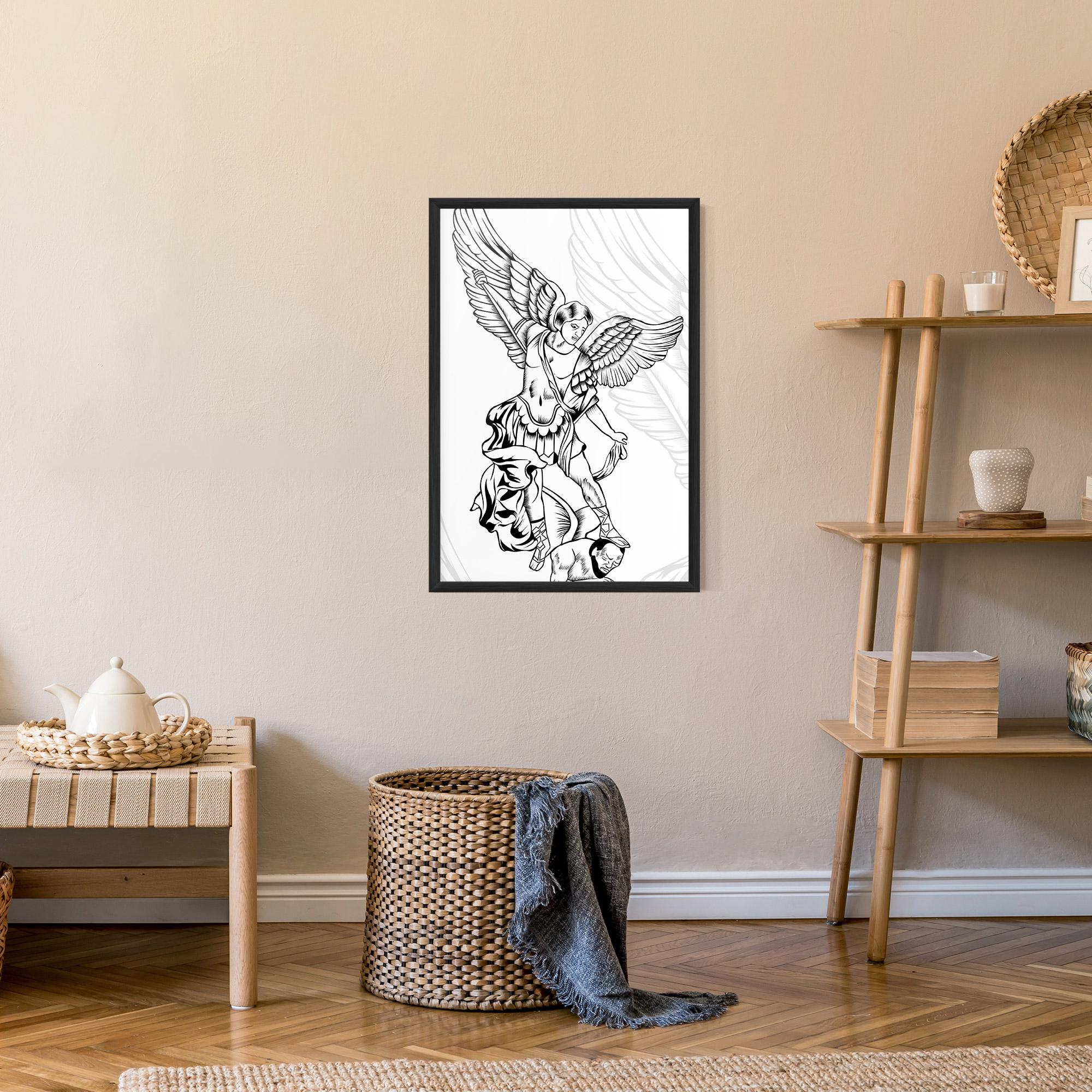 Poster Înrămat Angel Fight mockup 9