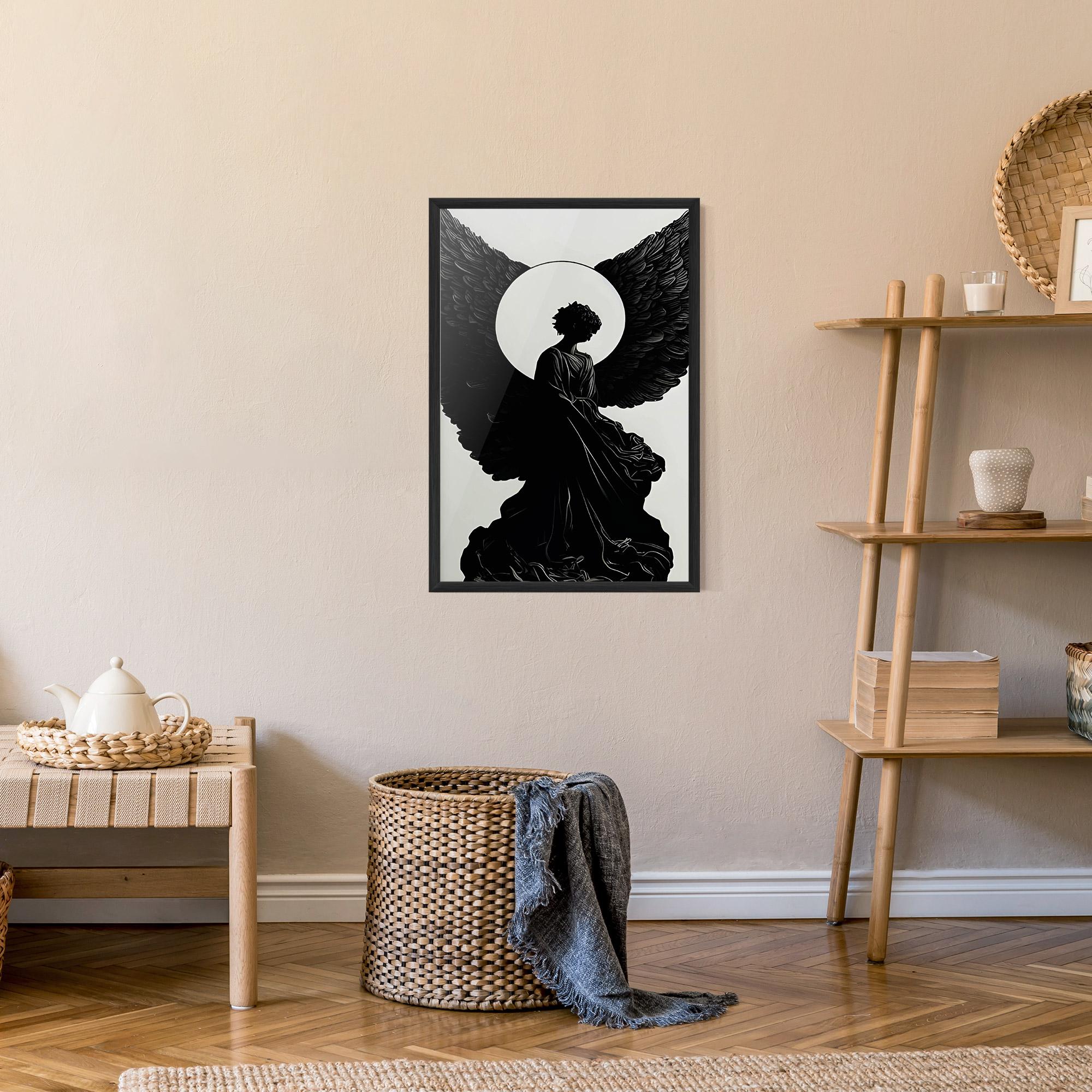 Poster Înrămat Angel Shilouette mockup 9