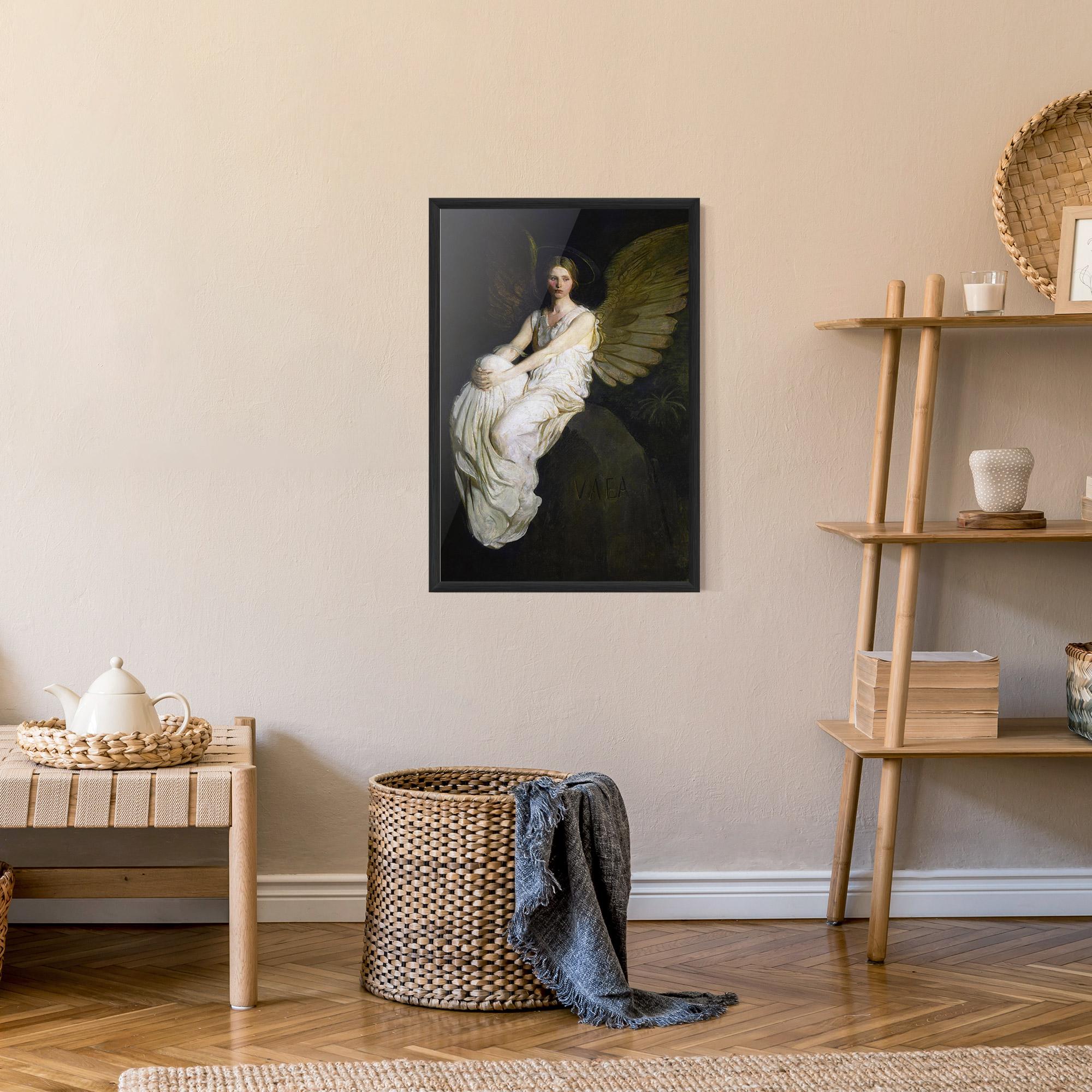 Poster Înrămat Angel Thinking mockup 9