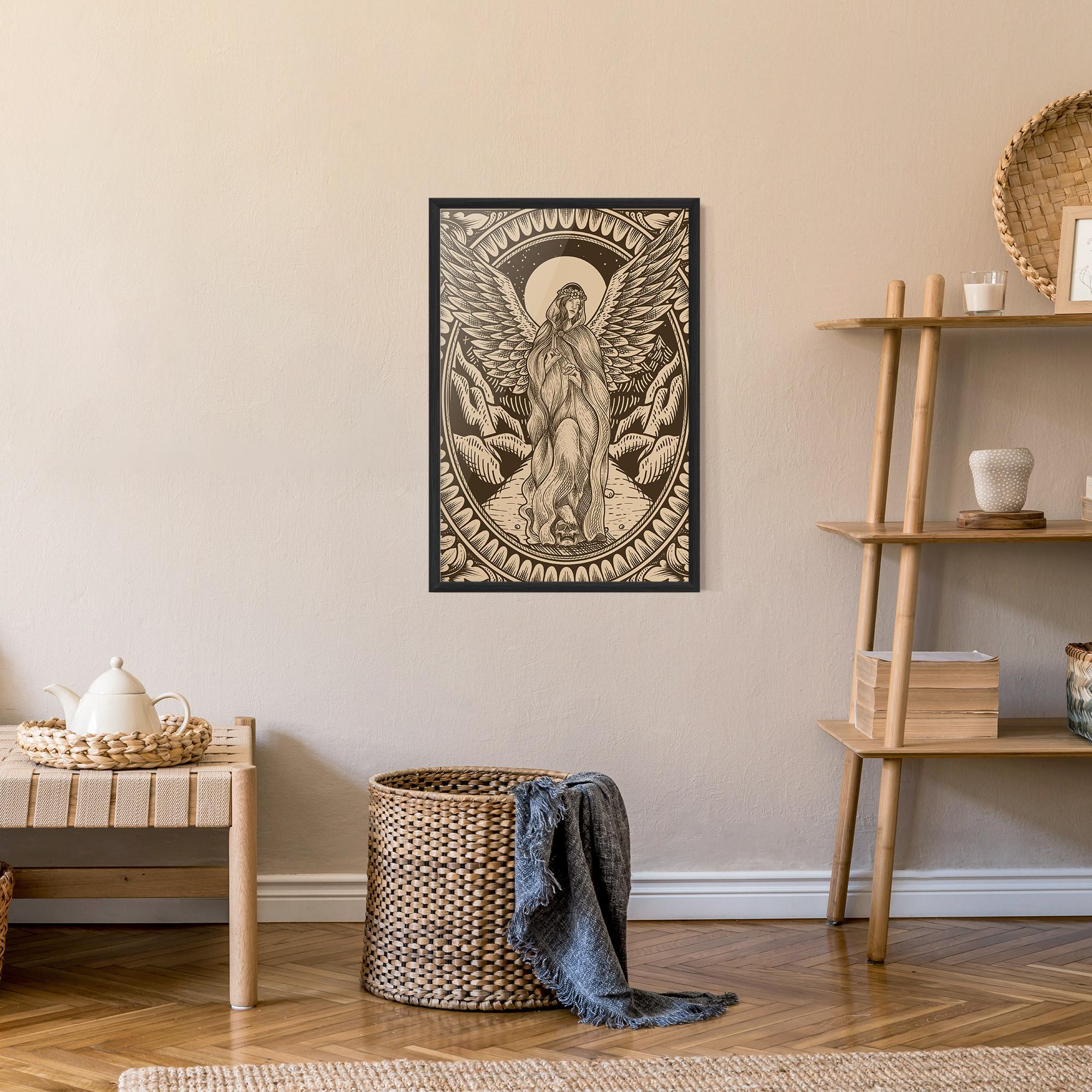 Poster Înrămat Cream Angel mockup 9