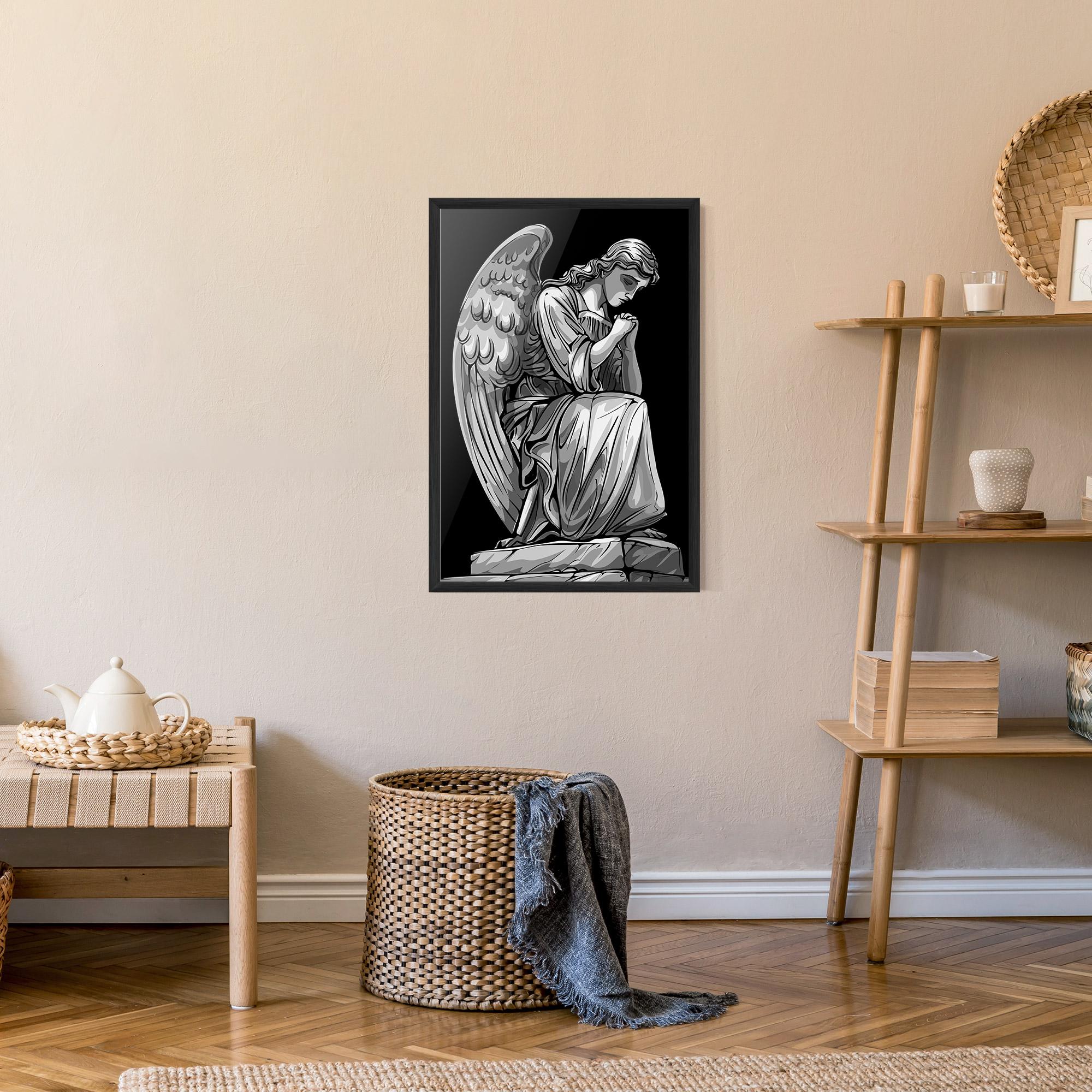 Poster Înrămat Pray Angel mockup 9