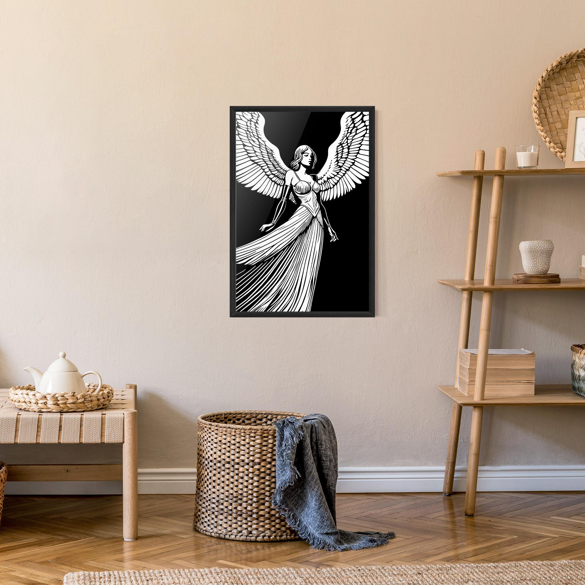 Poster Înrămat Pretty Angel mockup 9
