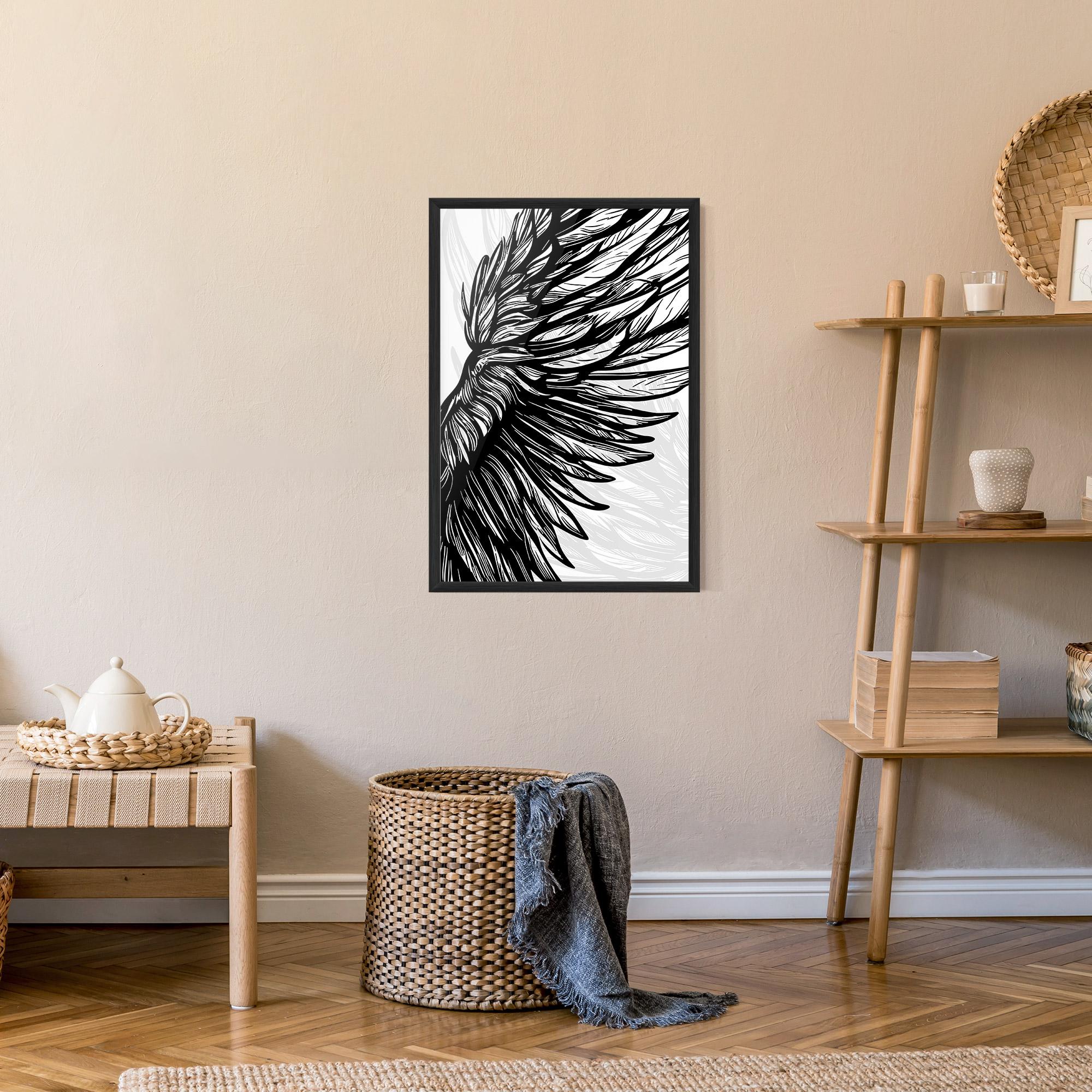 Poster Înrămat Wing Line mockup 9