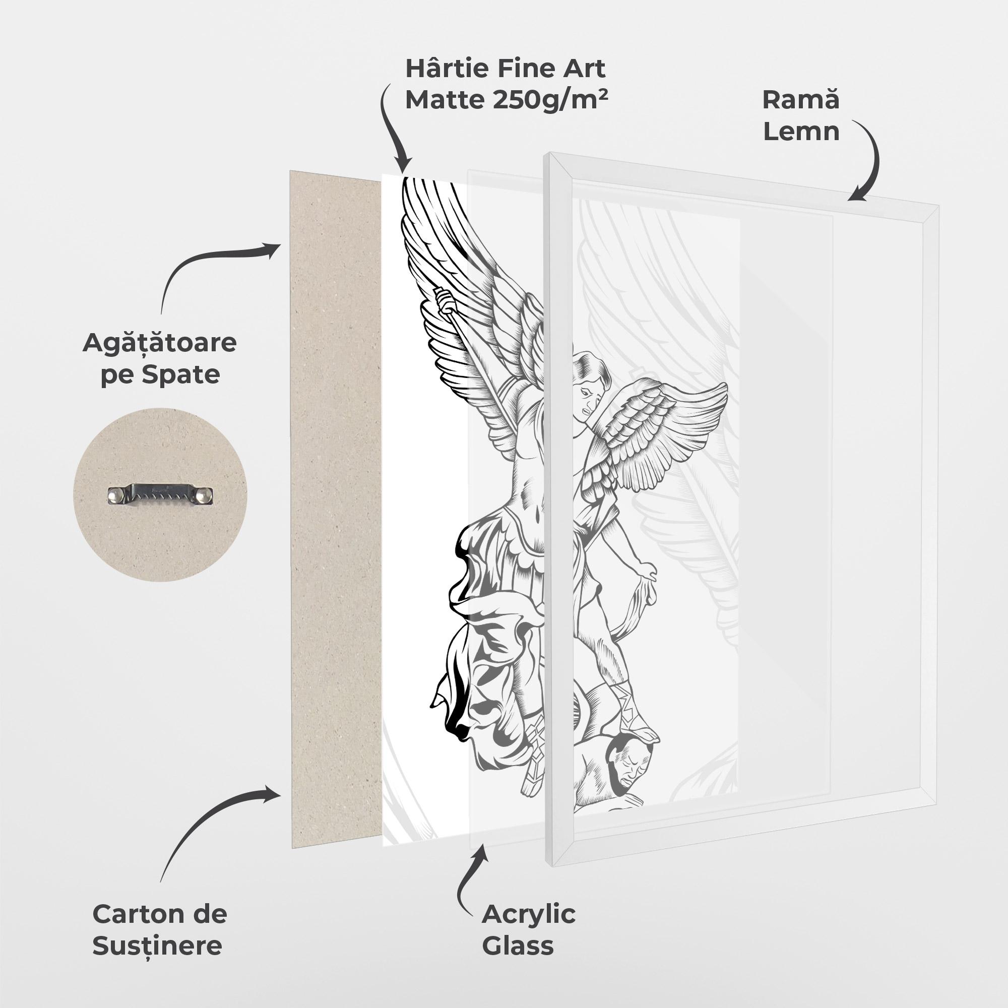 Poster Înrămat Angel Fight mockup 1