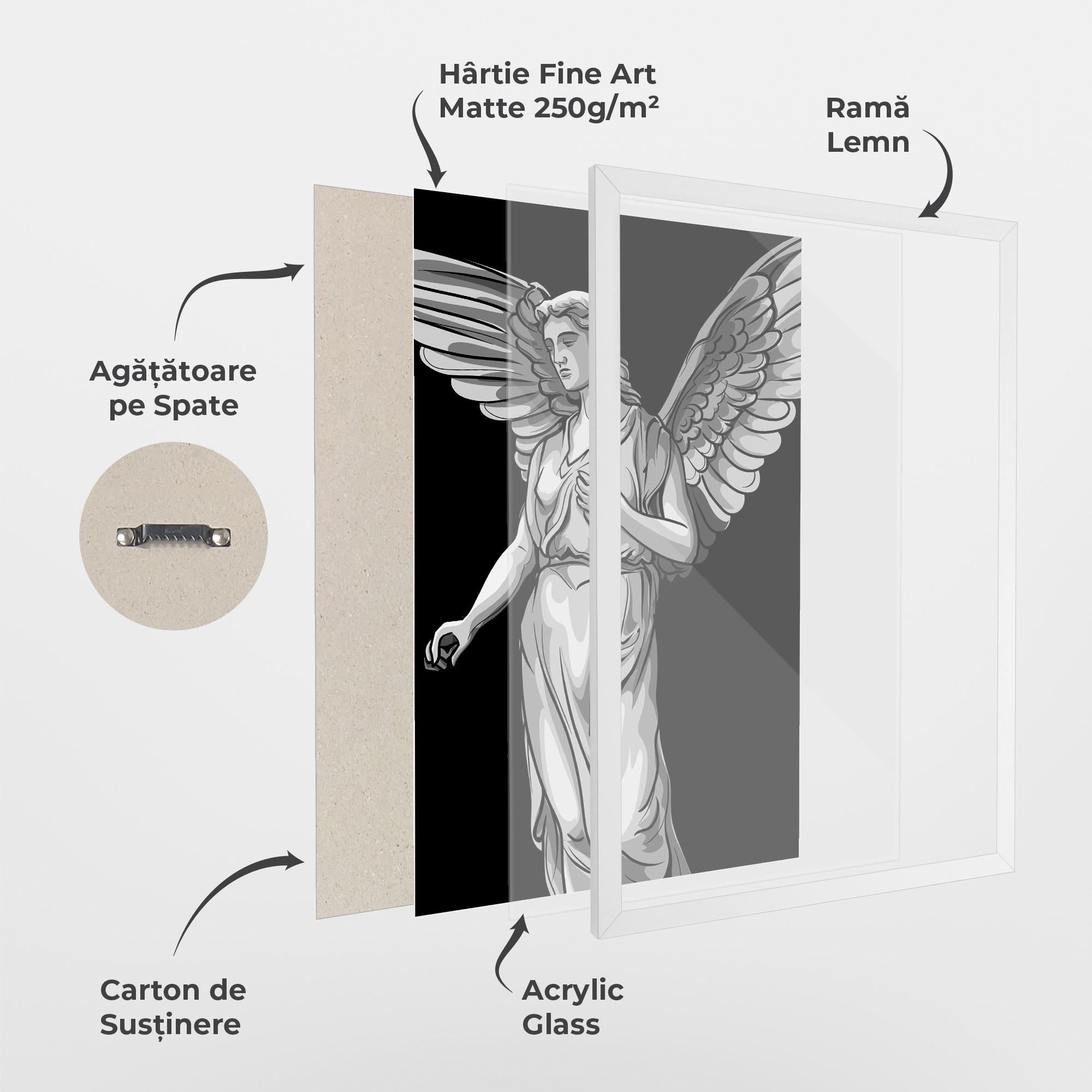 Poster Înrămat Angel Hand mockup 1