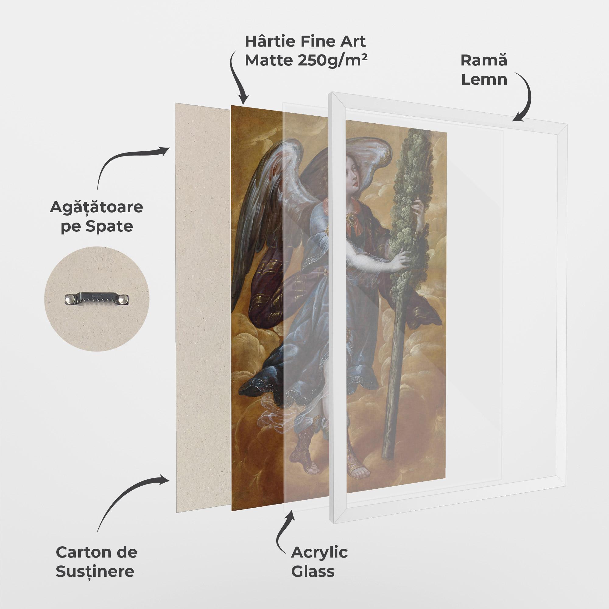 Poster Înrămat Angel Holding A Tree mockup 1