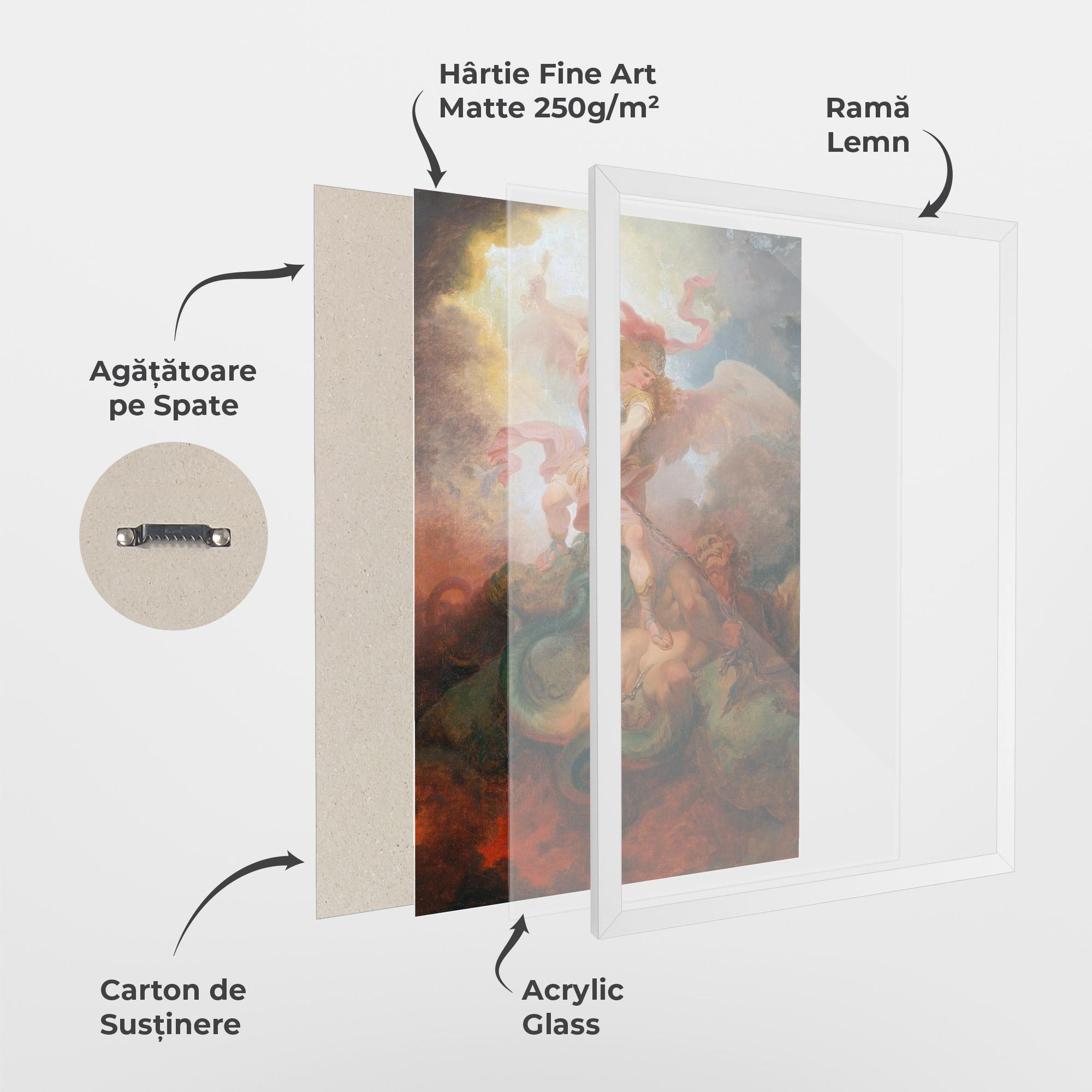 Poster Înrămat Angel Killing Monster mockup 1