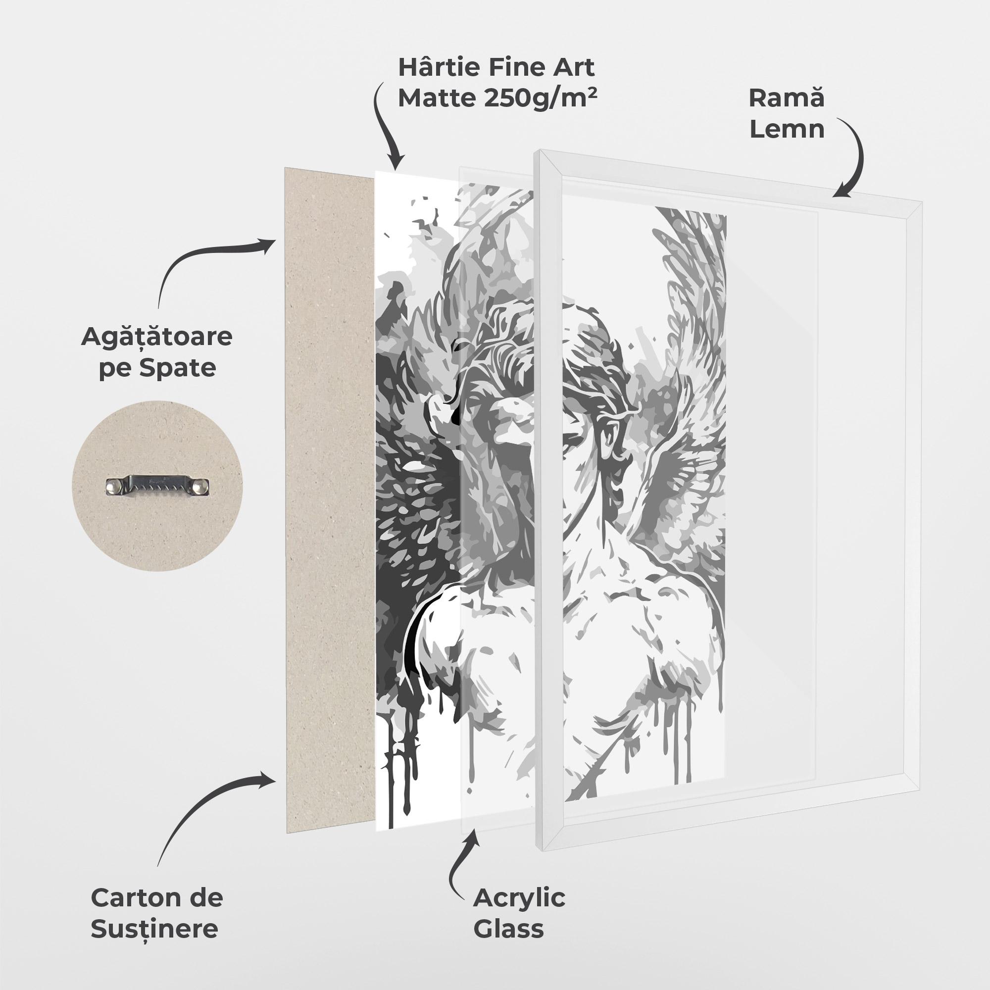 Poster Înrămat Beautiful Angel mockup 1