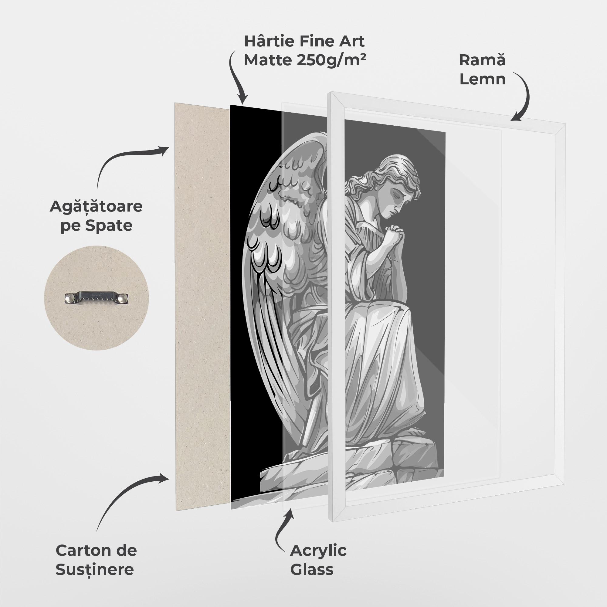 Poster Înrămat Pray Angel mockup 1