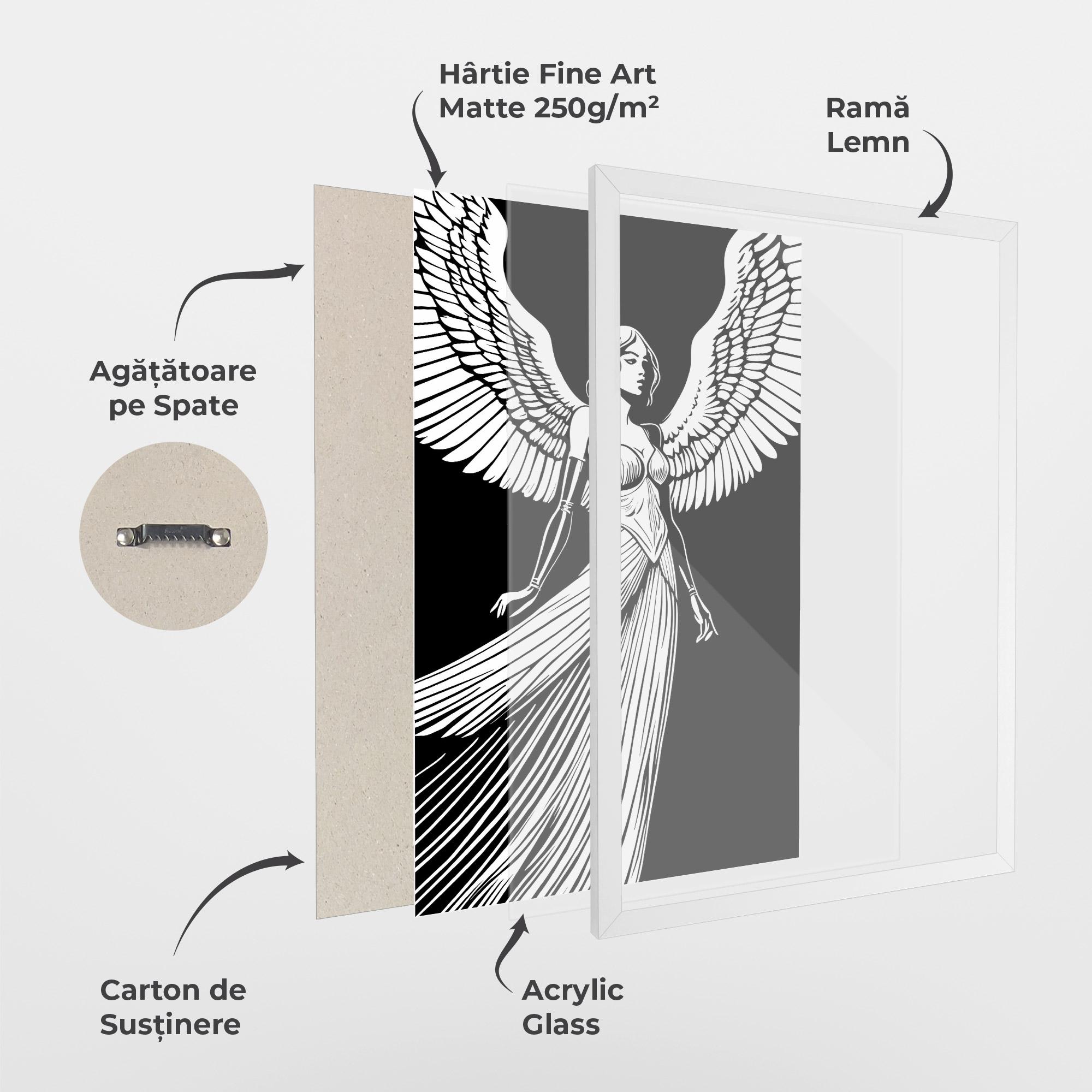 Poster Înrămat Pretty Angel mockup 1