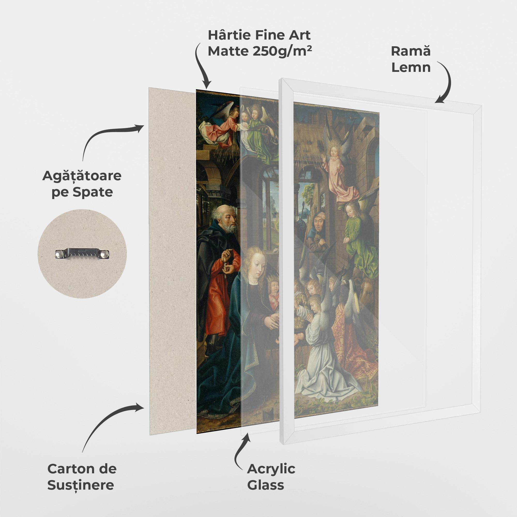 Poster Înrămat Small Angels Praying mockup 1