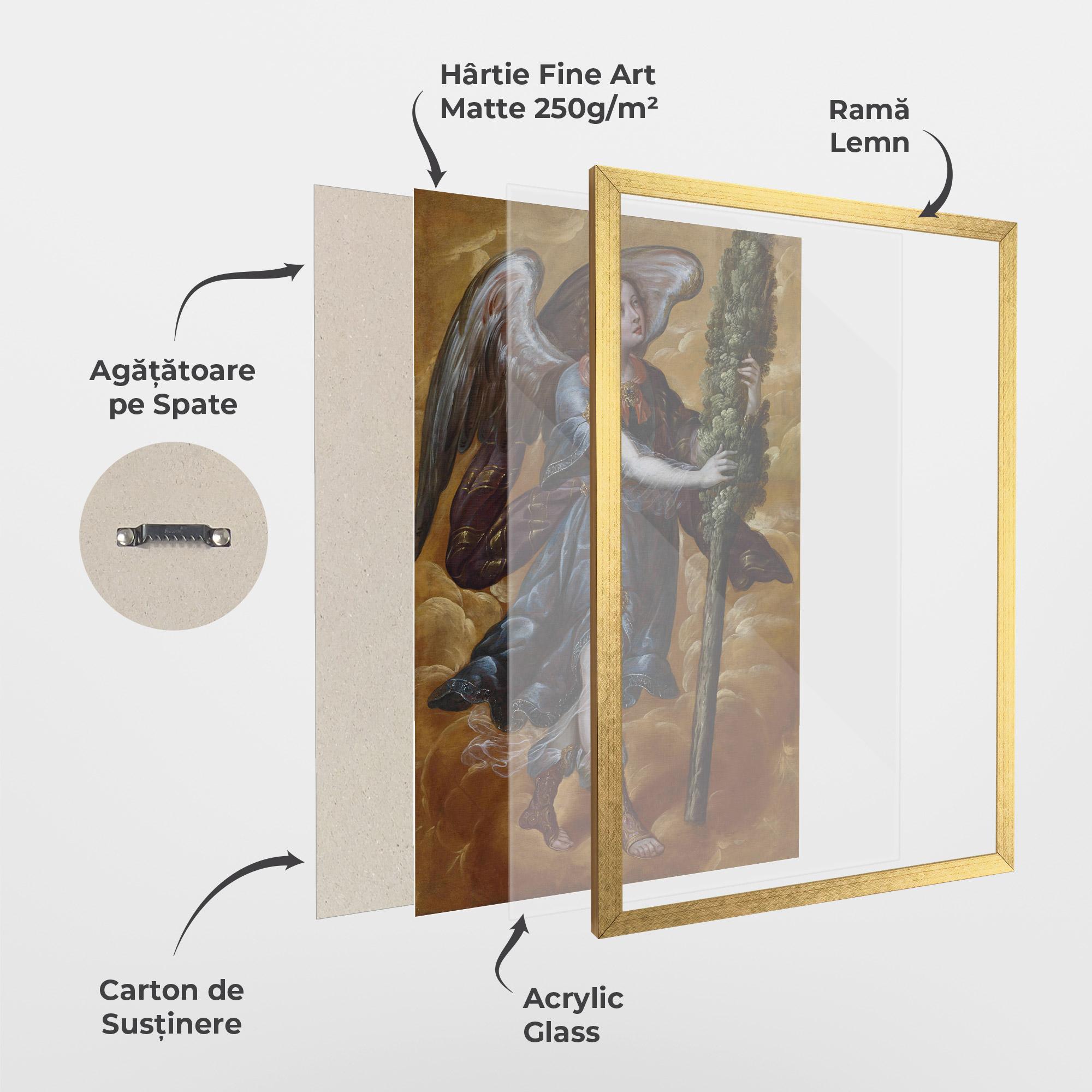 Poster Înrămat Angel Holding A Tree mockup 1