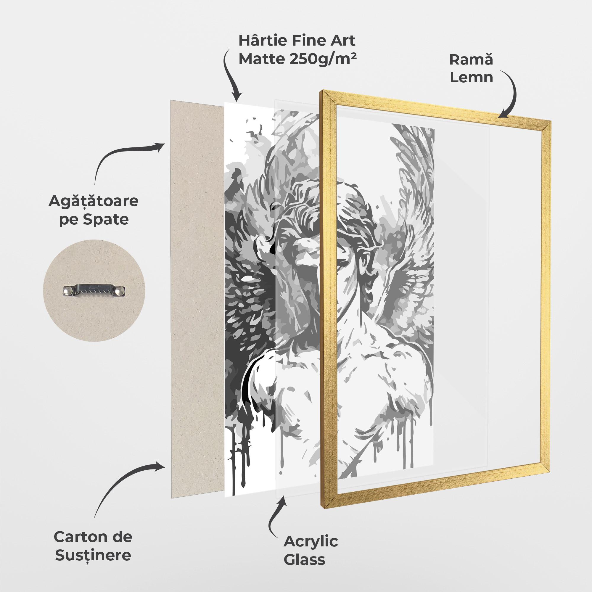 Poster Înrămat Beautiful Angel mockup 1