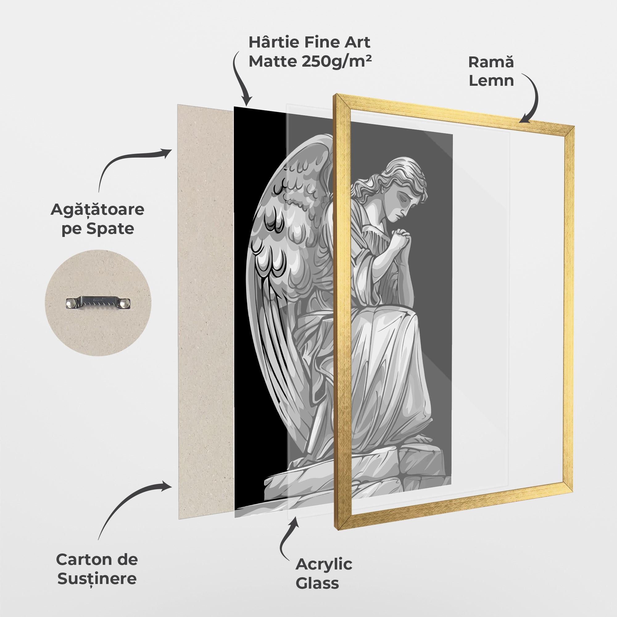 Poster Înrămat Pray Angel mockup 1